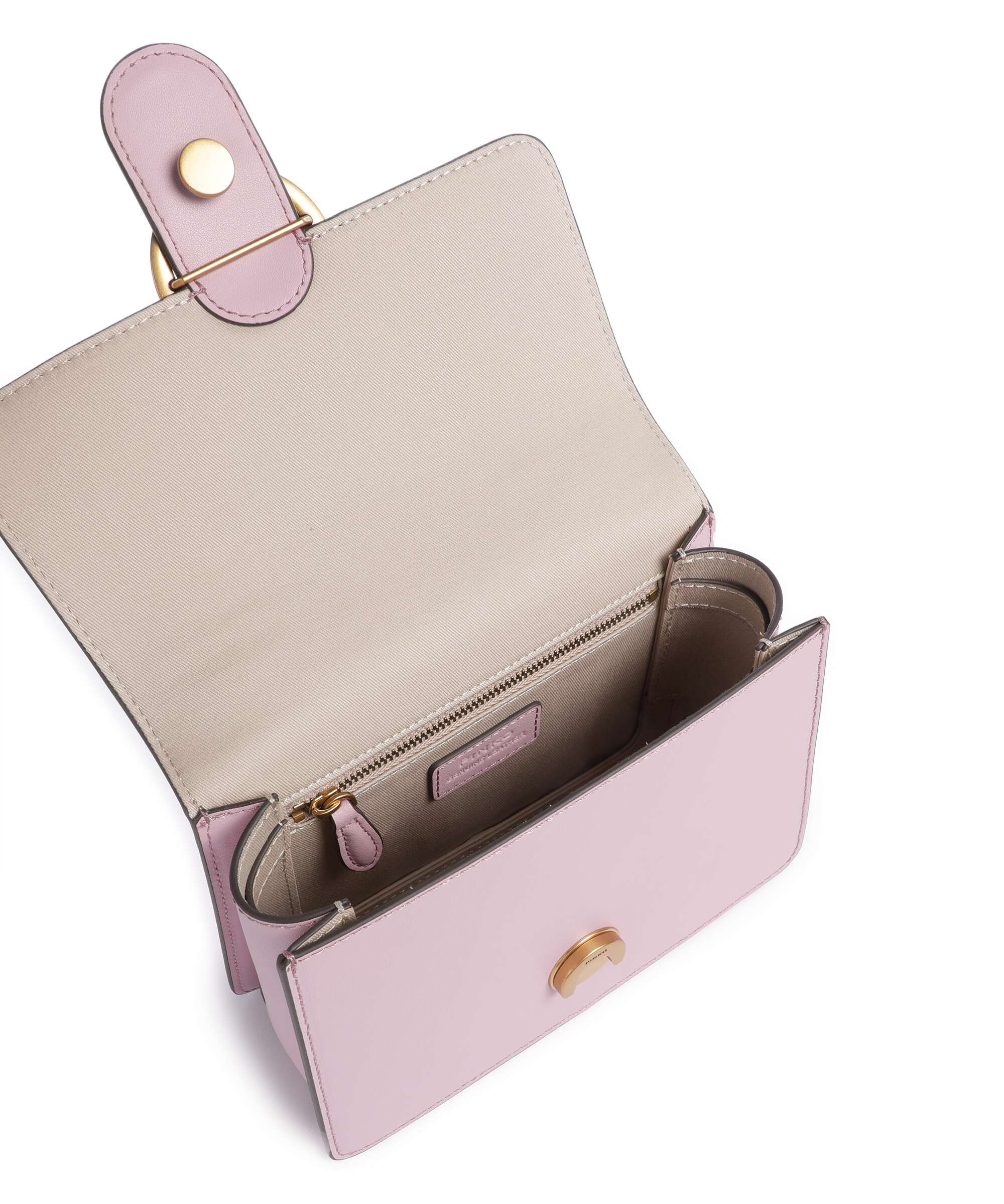 Pinko Love One Mini Torebka rosa chiaro/antique gold - Image 6