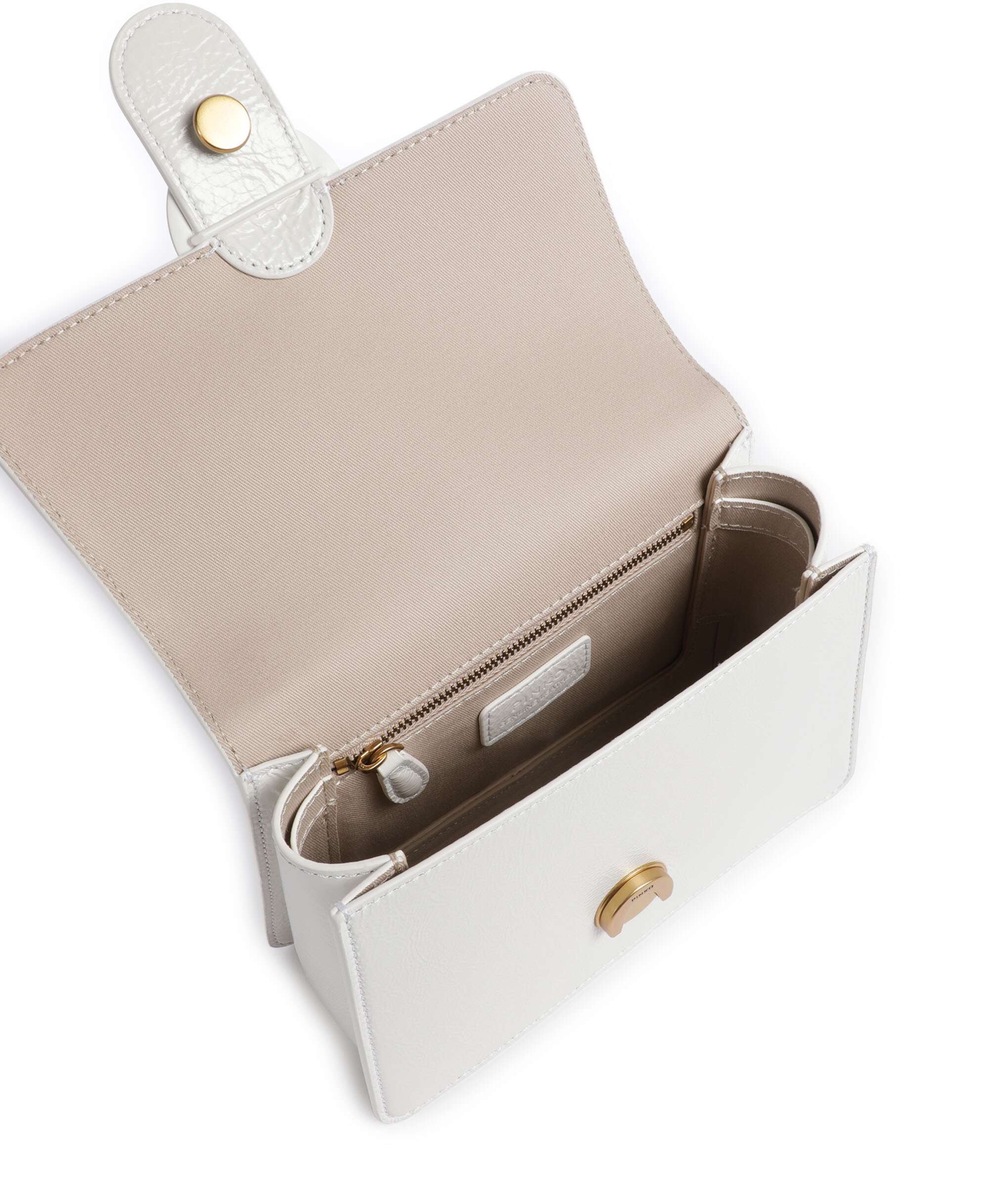Pinko Love One Mini Torebka bianco nembo/block color - Image 6