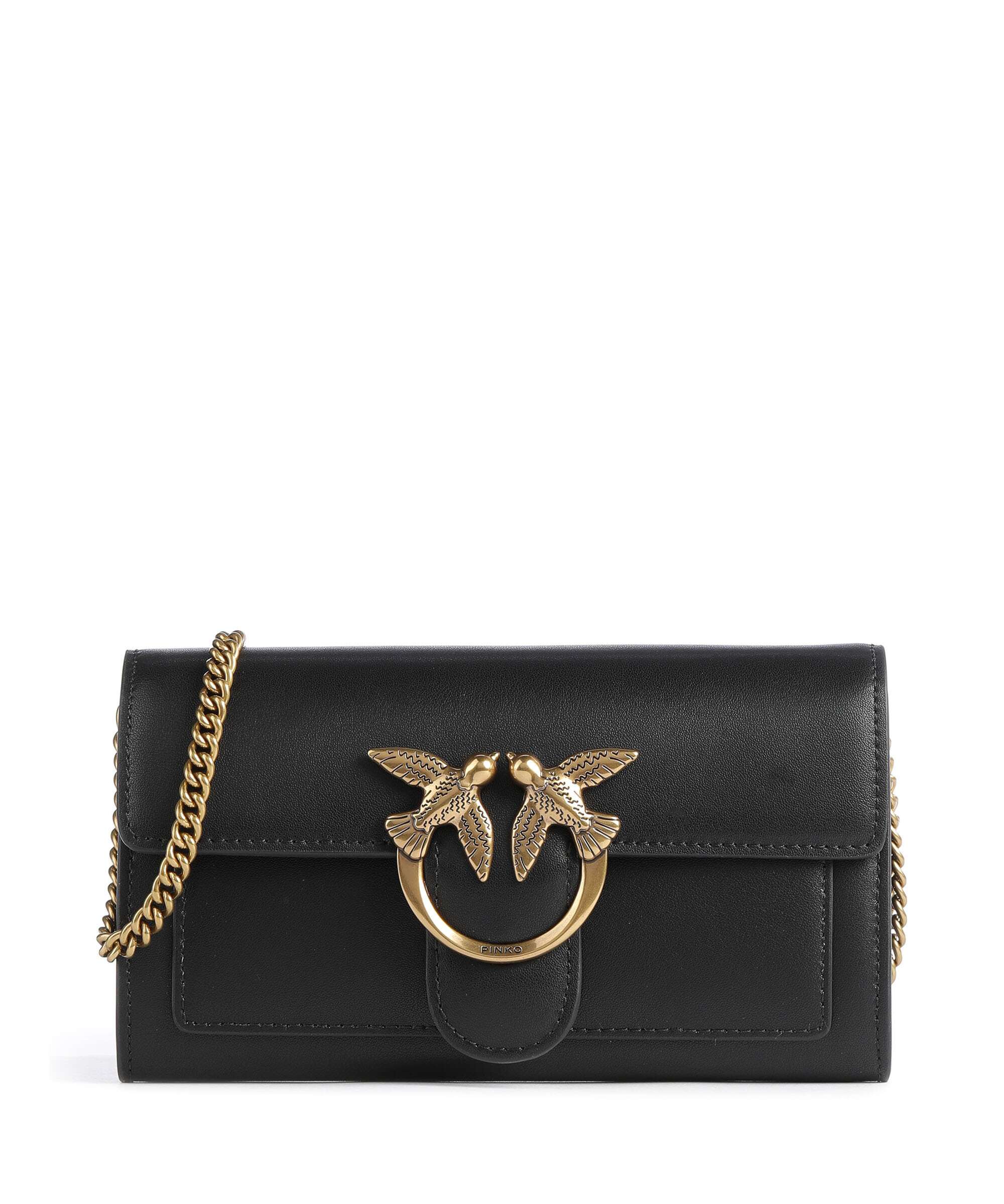 Pinko Love One Portfel nero/antique gold