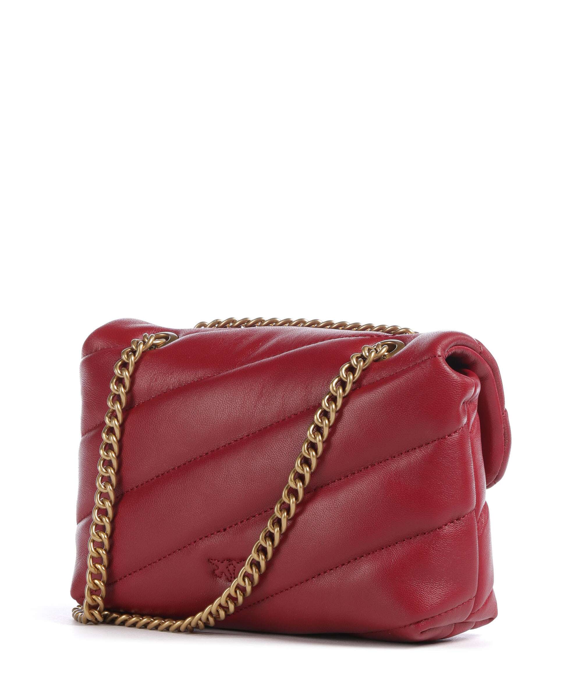 Pinko Love Puff Baby Torba na ramię rosso scuro/antique gold - Image 2