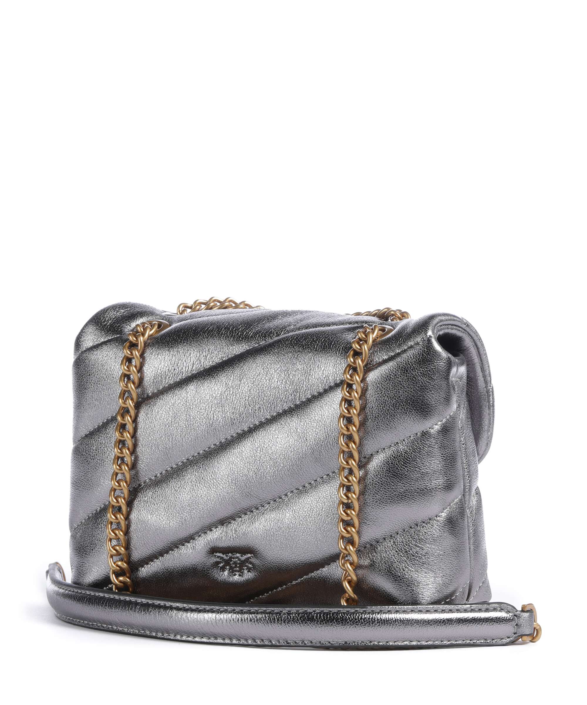Pinko Love Puff Baby Torba na ramię antracite/antique gold - Image 2