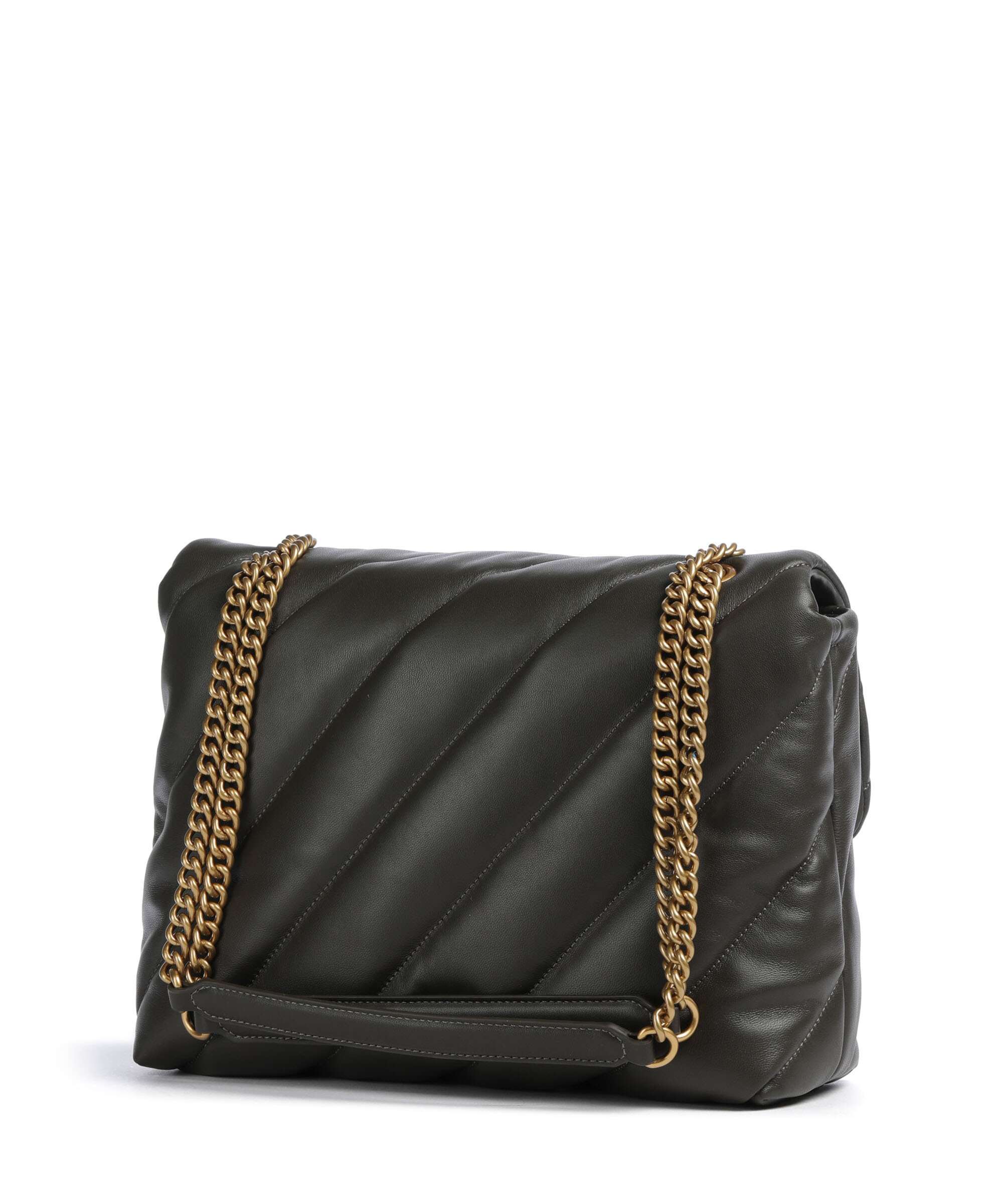 Pinko Love Puff Big Torba na ramię verde fango/antique gold - Image 2
