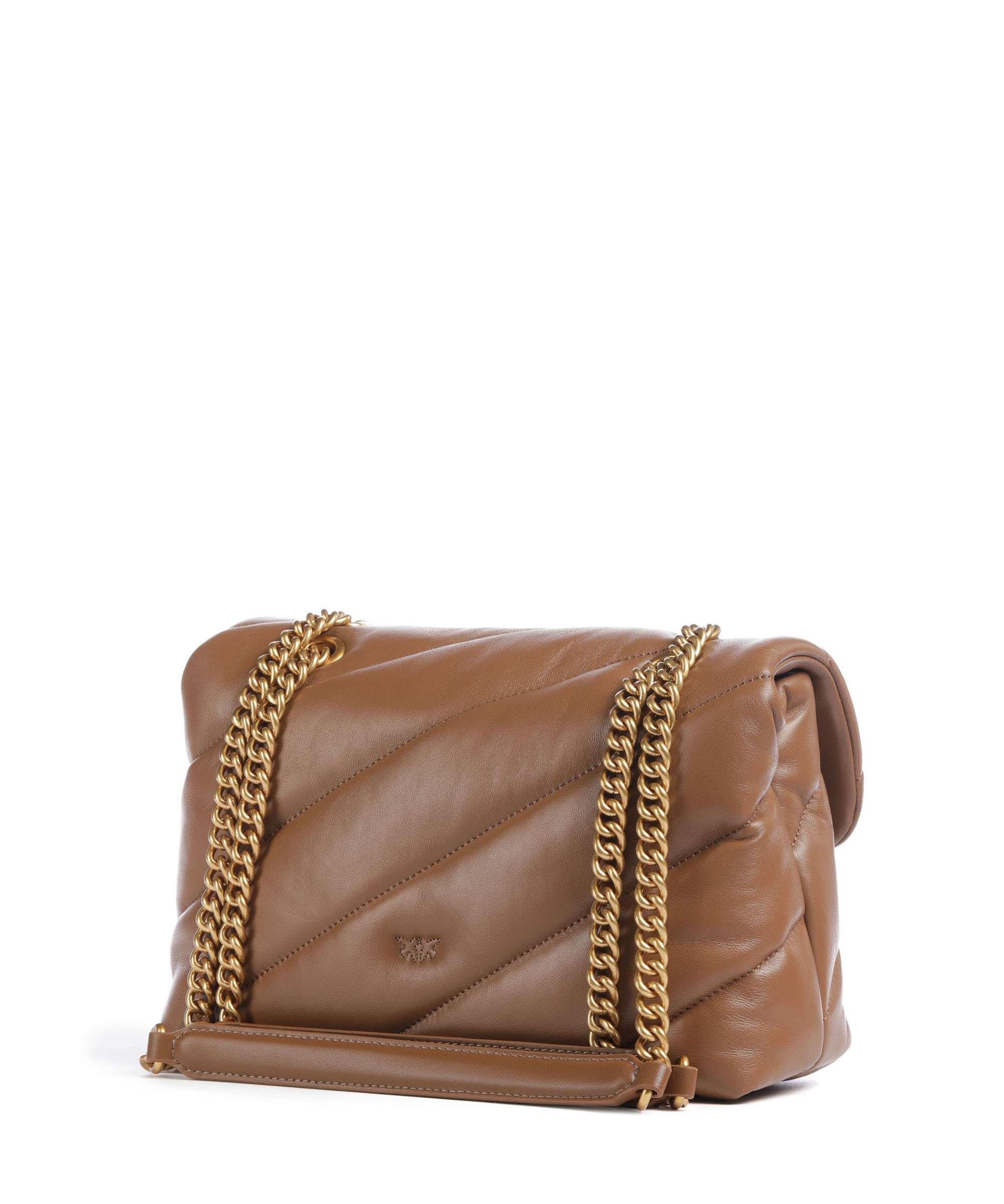 Pinko Love Puff Classic Torba na ramię marrone cognac/antique gold - Image 2