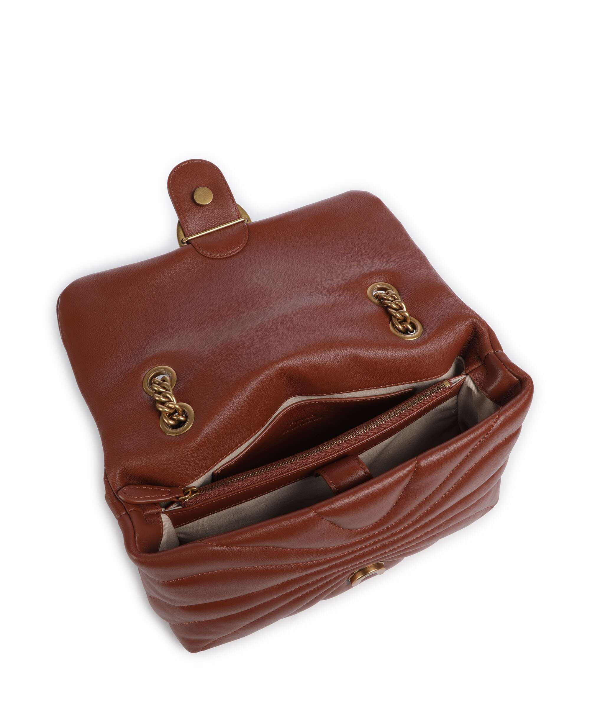 Pinko Love Puff Classic Torba na ramię arabo/antique gold - Image 7