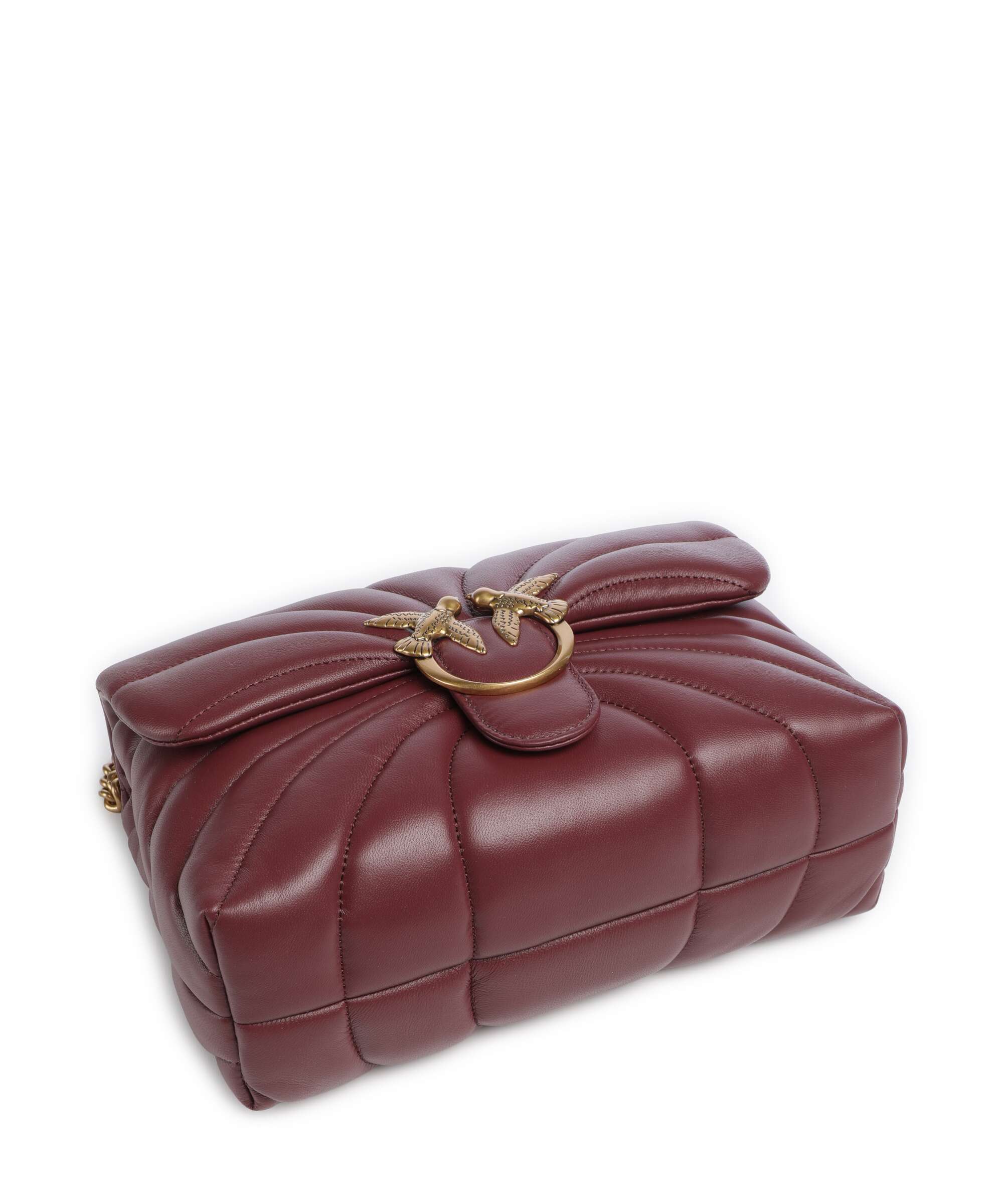 Pinko Love Puff Classic Torba na ramię ribes intenso/antique gold - Image 5