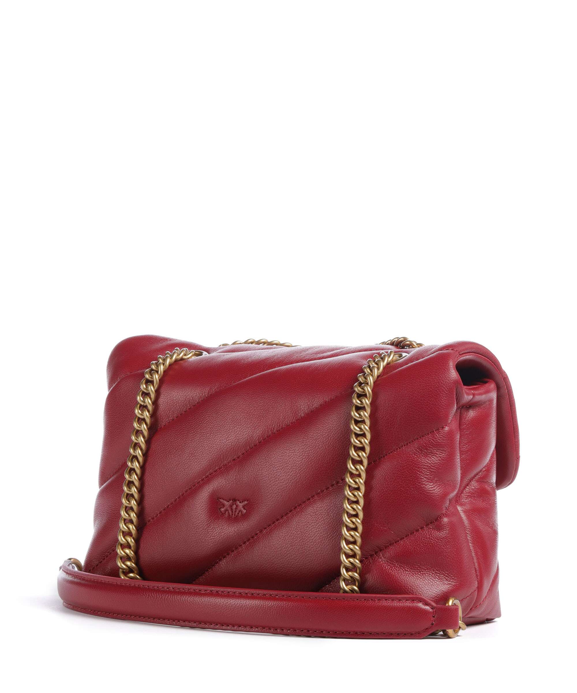 Pinko Love Puff Mini Torba na ramię rosso scuro/antique gold - Image 2
