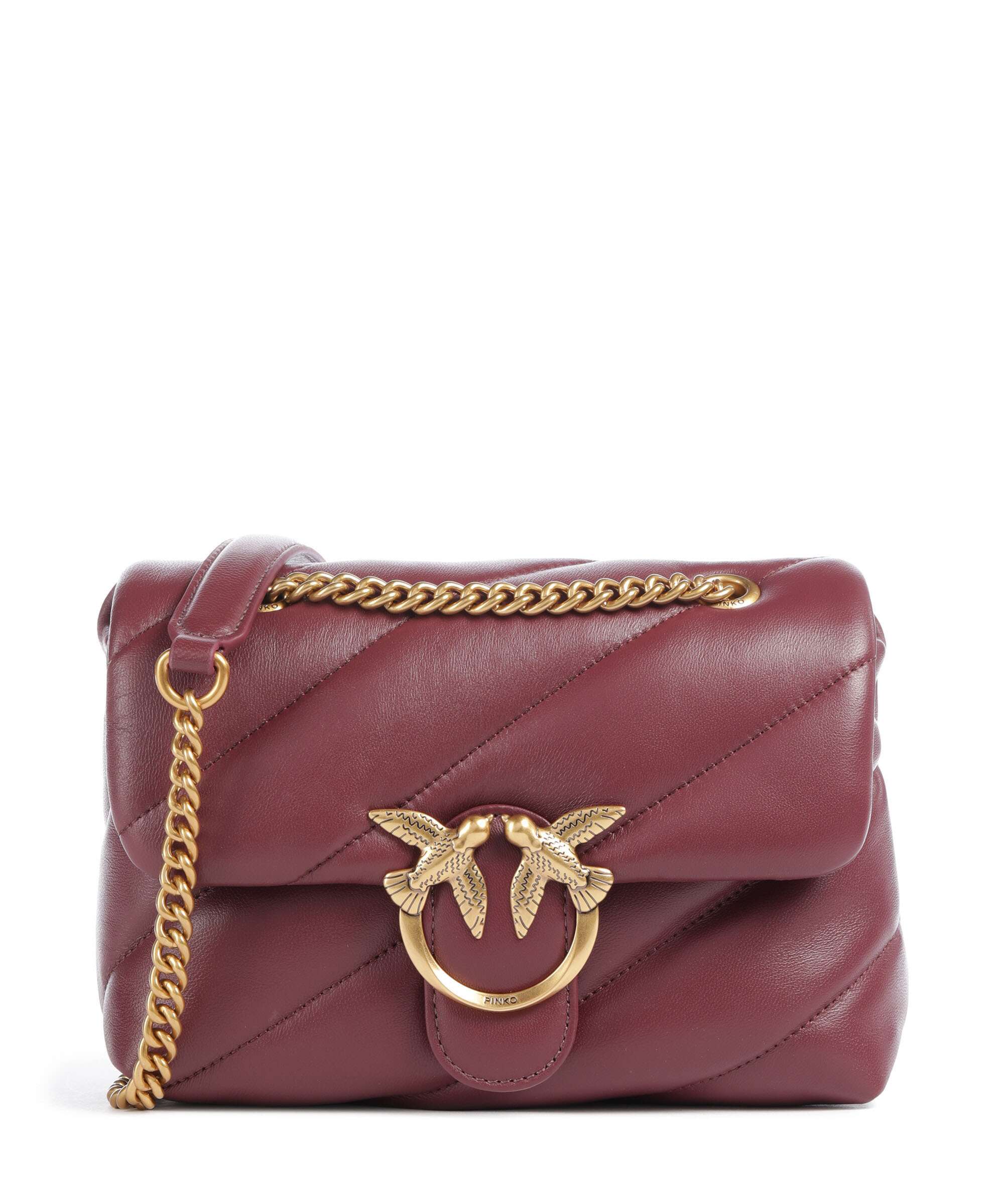 Pinko Love Puff Mini Torba na ramię ribes intenso/antique gold