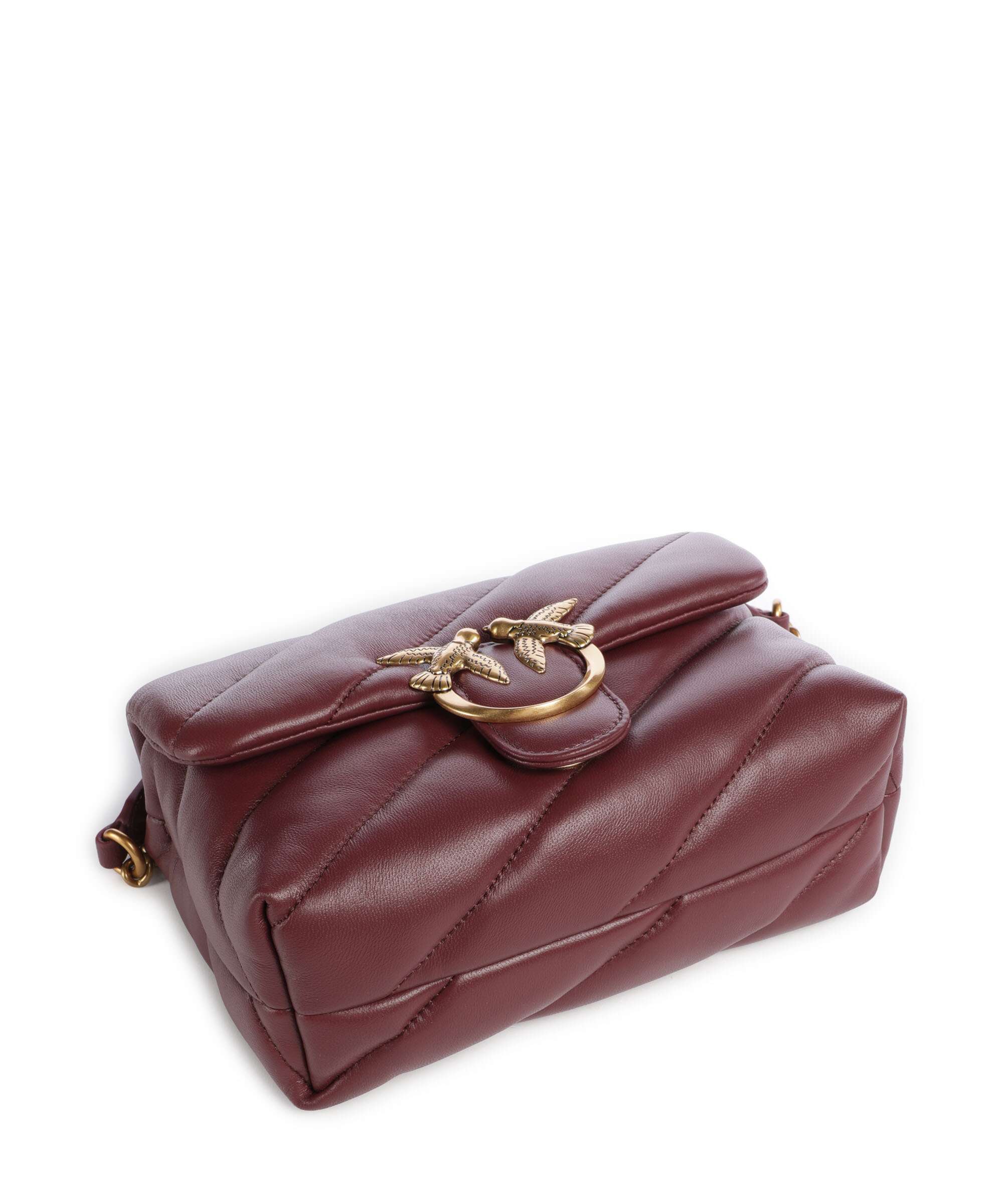 Pinko Love Puff Mini Torba na ramię ribes intenso/antique gold - Image 4