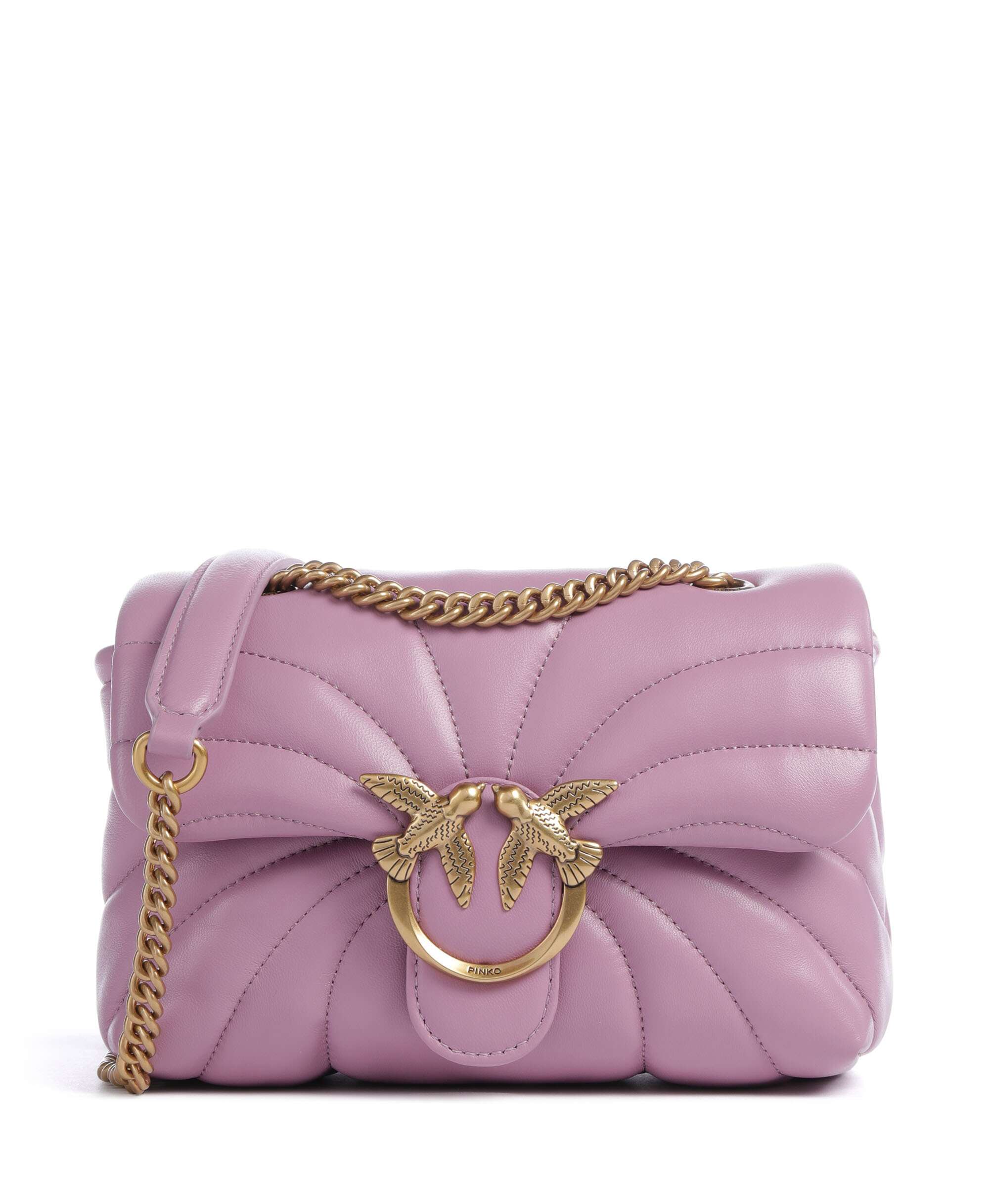 Pinko Love Puff Mini Torba na ramię lilla/antique gold