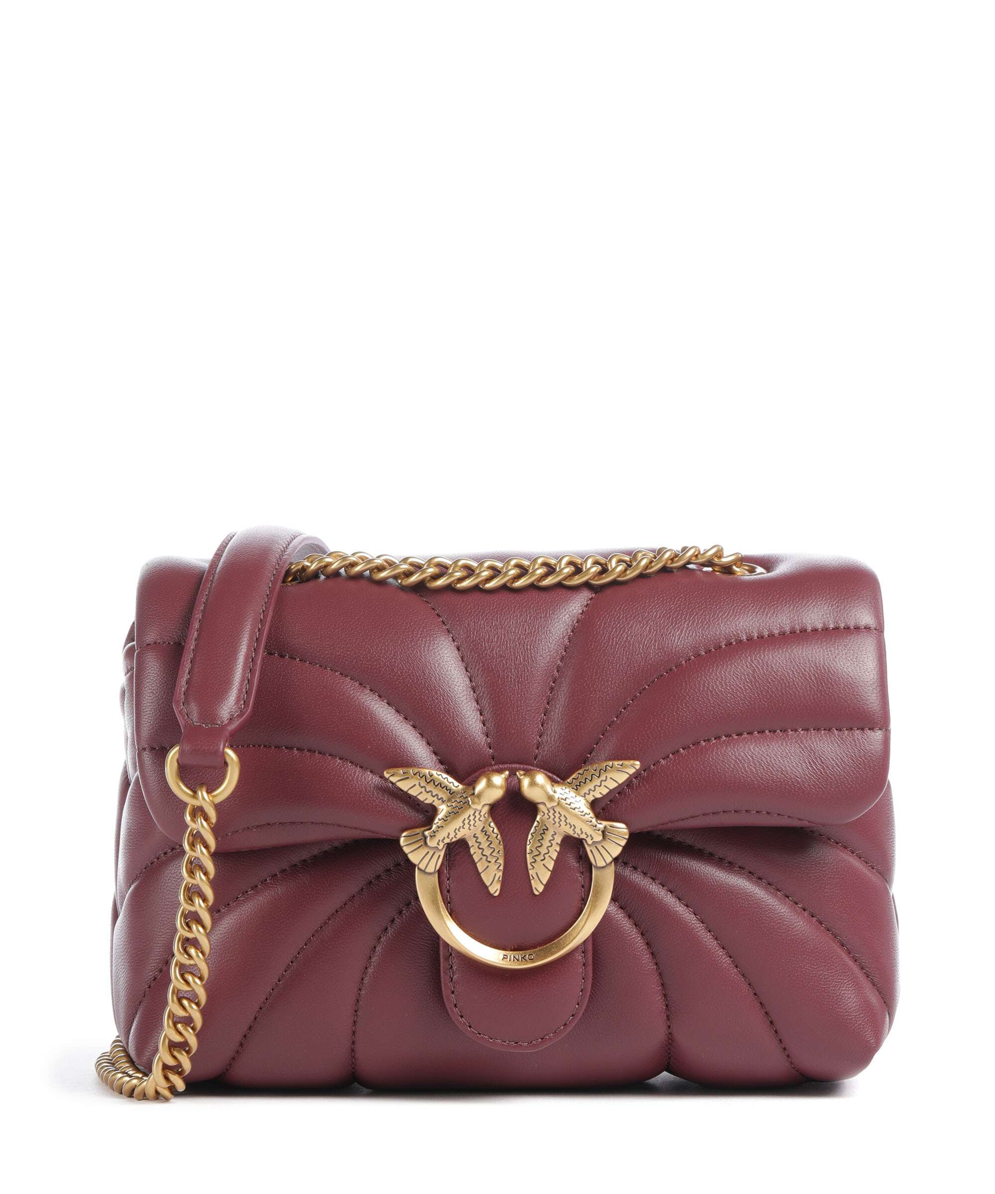 Pinko Love Puff Mini Torba na ramię ribes intenso/antique gold