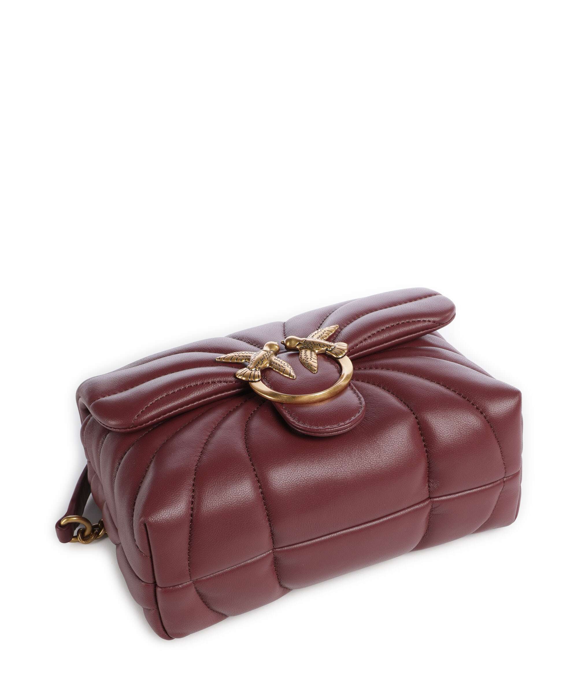 Pinko Love Puff Mini Torba na ramię ribes intenso/antique gold - Image 5
