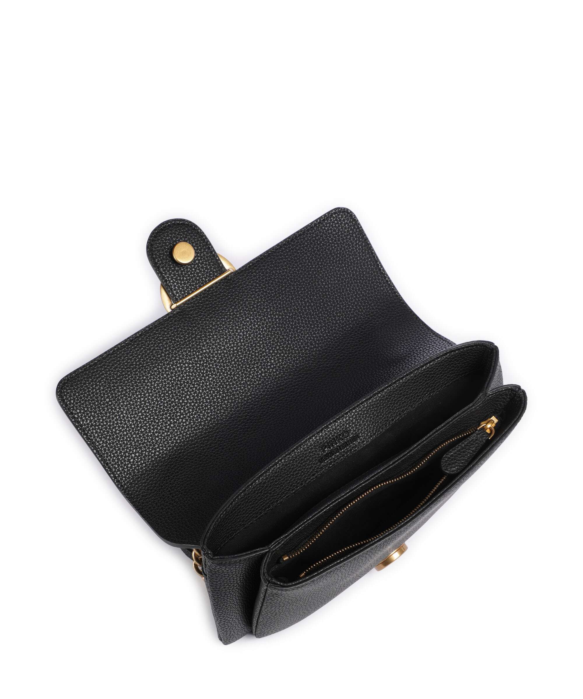 Pinko Love Soft Mini Torba na ramię nero/antique gold - Image 7