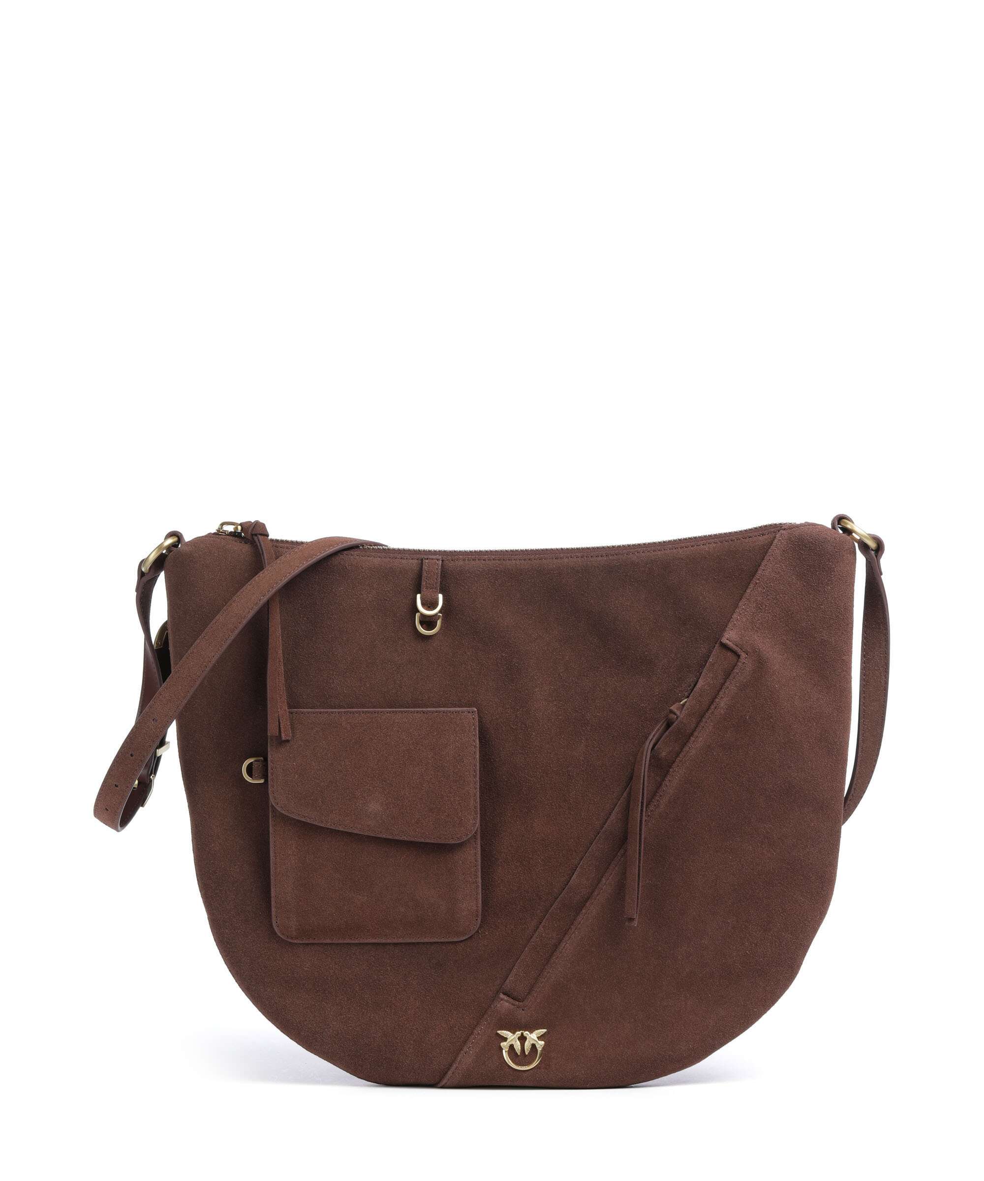Pinko Luna Big Torebka worek castano intenso/matt gold