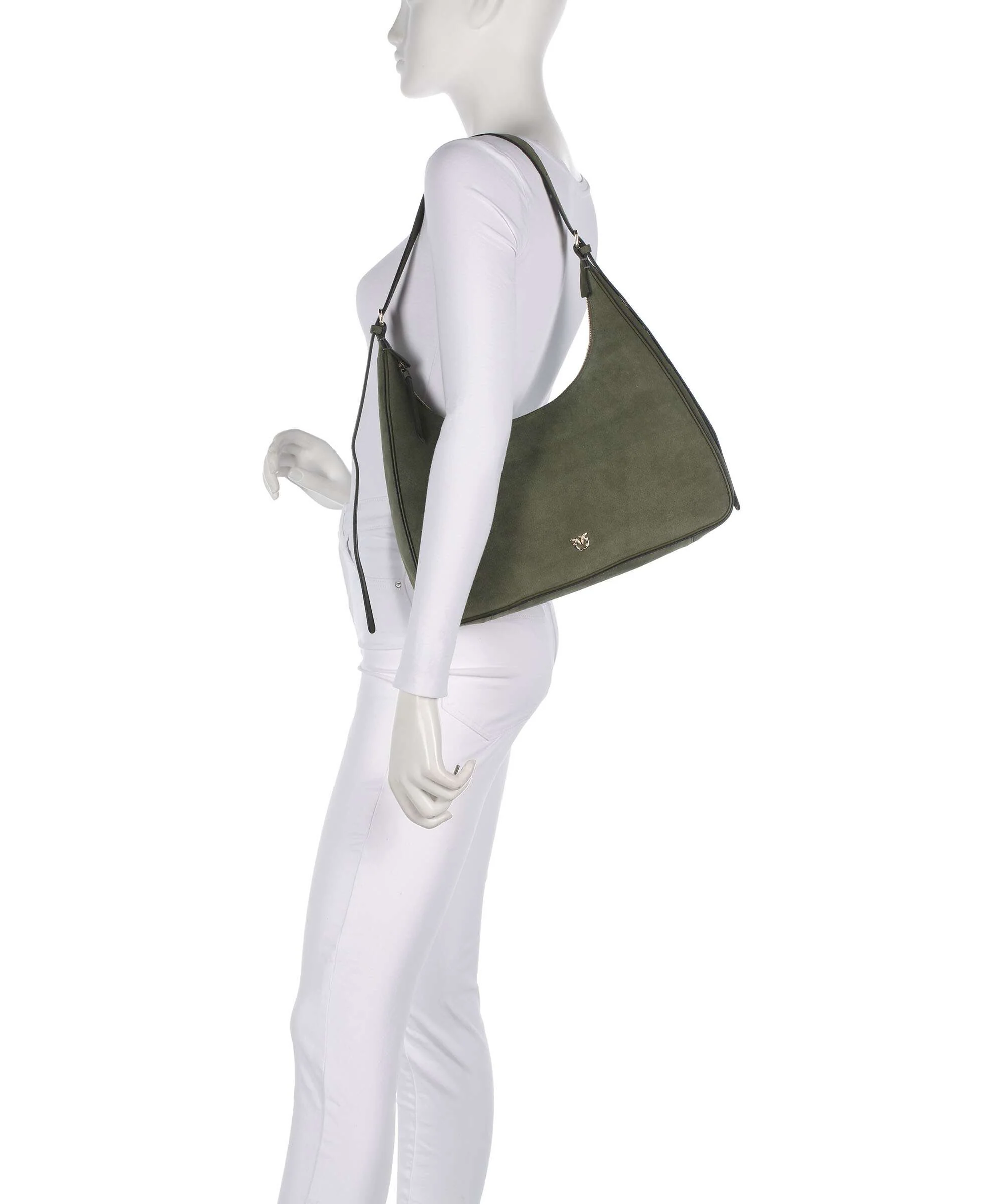 Pinko Miss Pinko Classic Torebka worek oliva capulet/gold mordore - Image 3