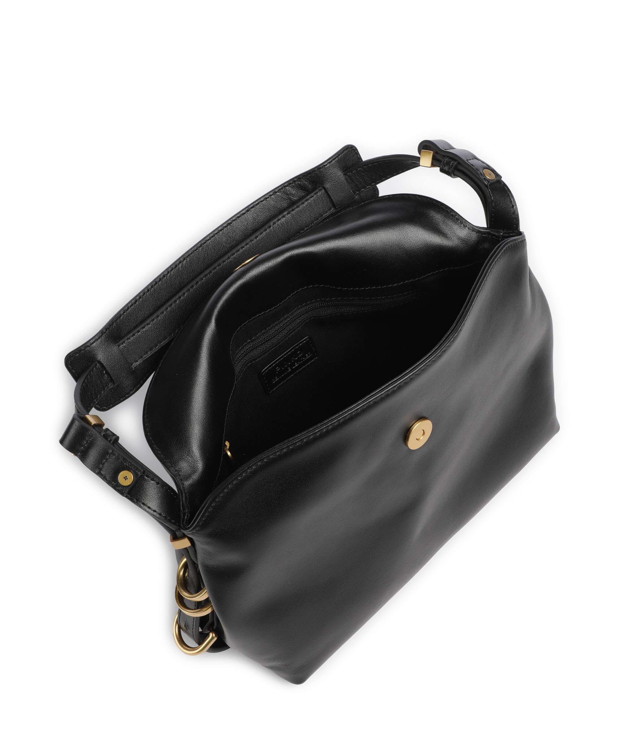Pinko Saddle Horizontal Mini Torba na ramię nero/antique gold - Image 5