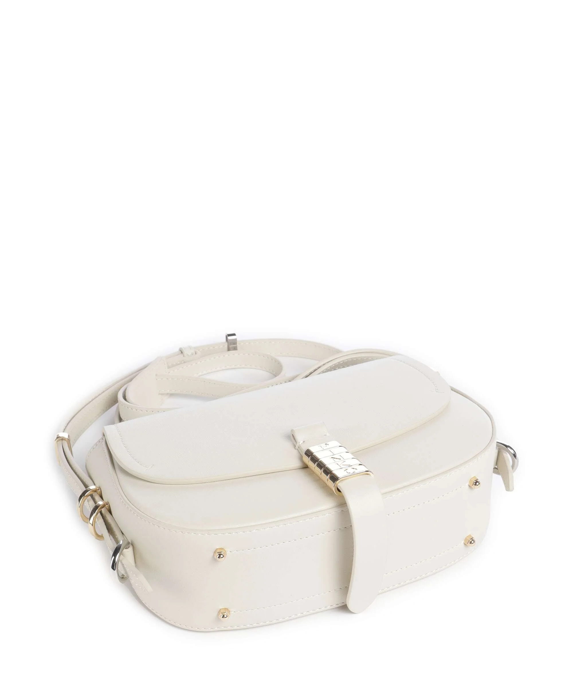 Pinko Saddle Mini Torba przez ramię bianco seta/gold/nike - Image 5