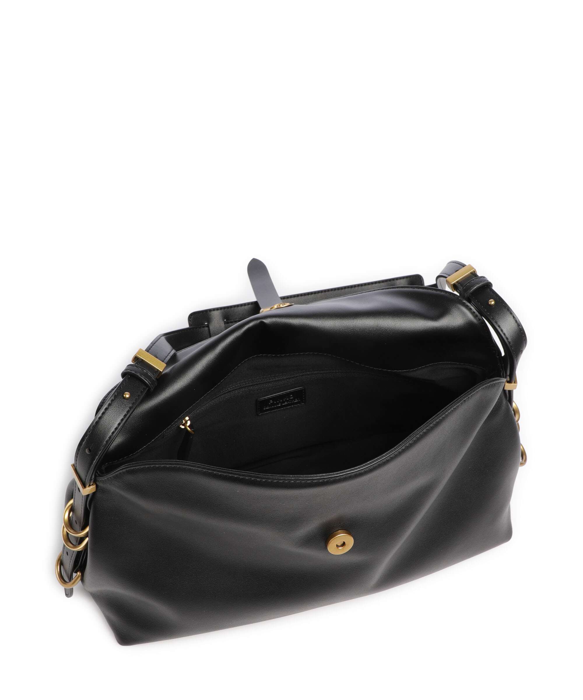 Pinko Saddle Torba na ramię nero/antique gold - Image 6