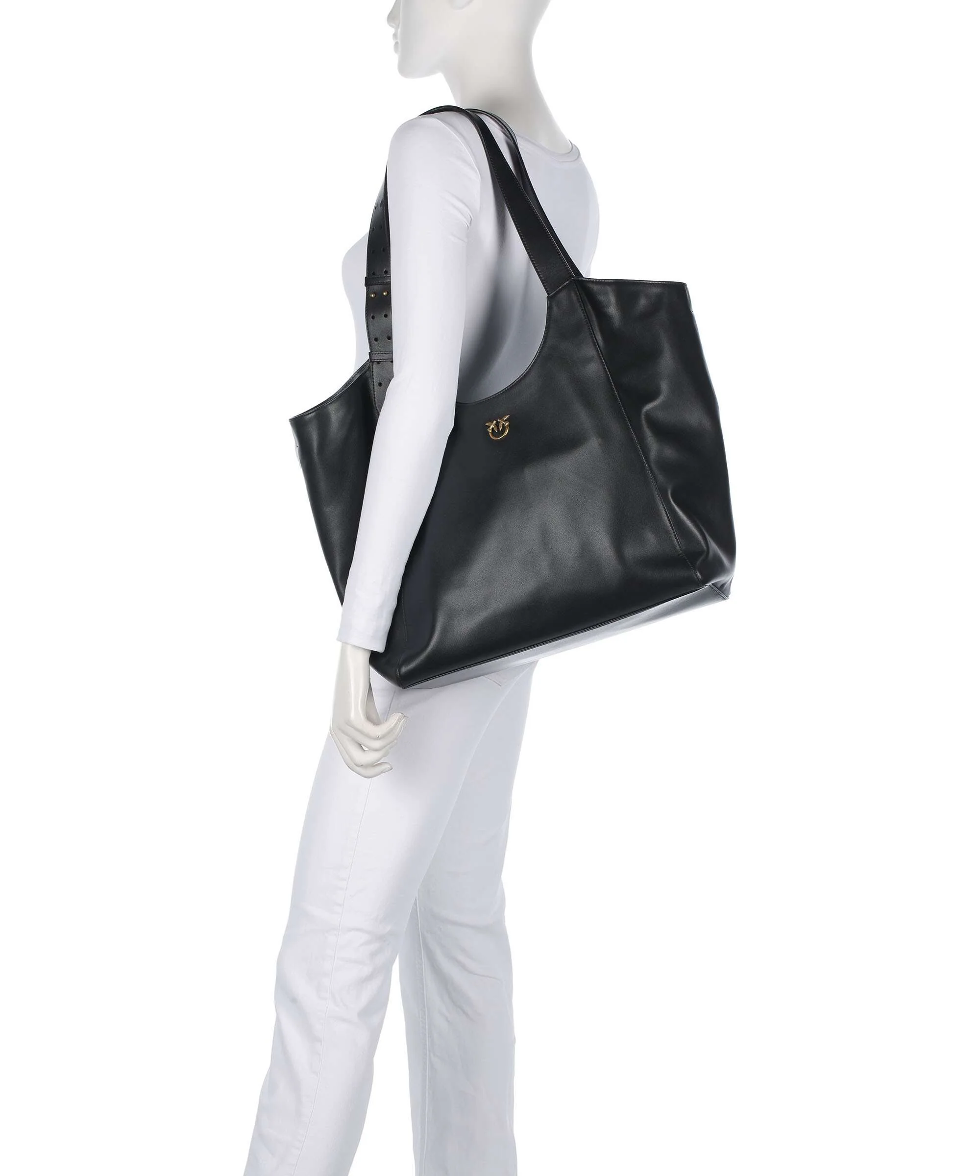 Pinko Torba na zakupy nero/antique gold - Image 3