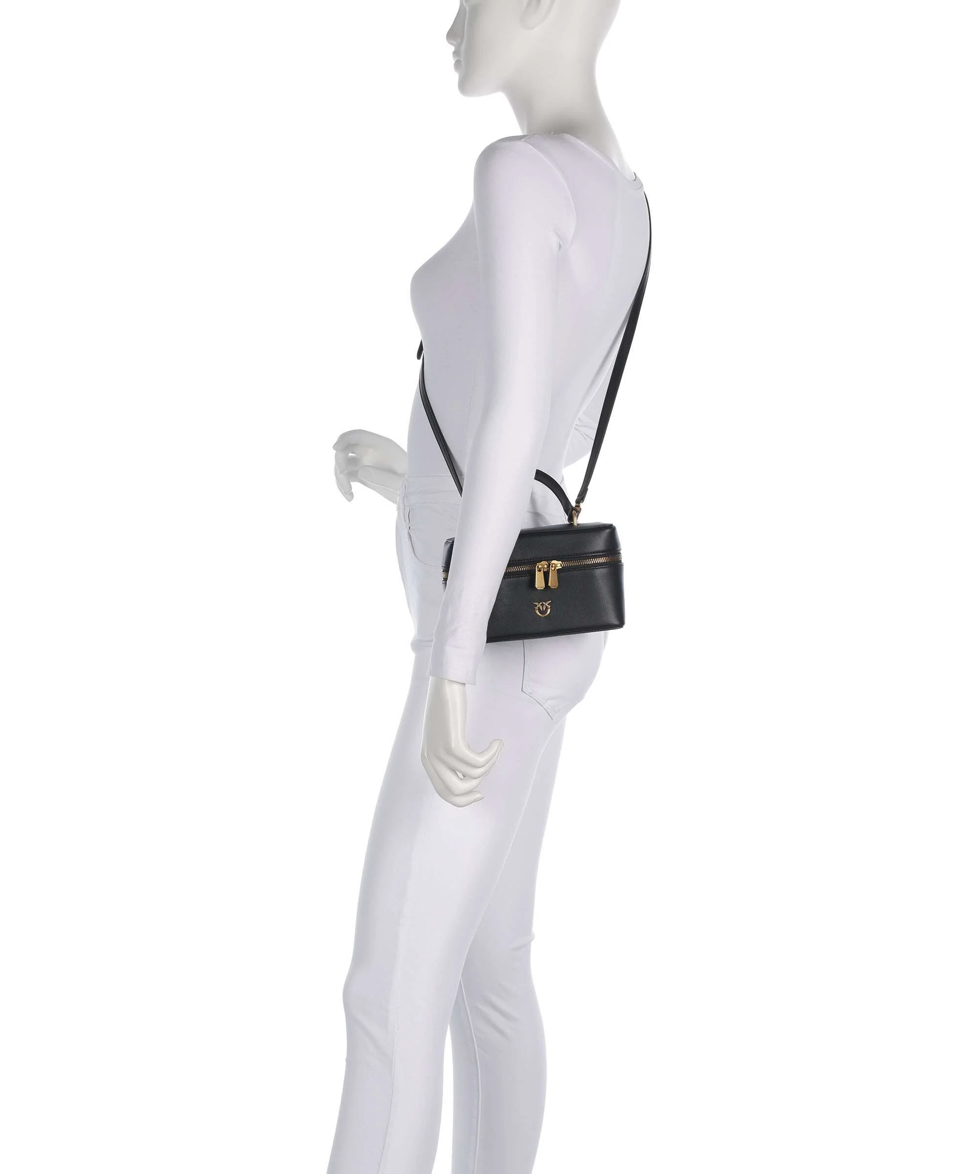 Pinko Vanity Mini Torba przez ramię nero/antique gold - Image 3