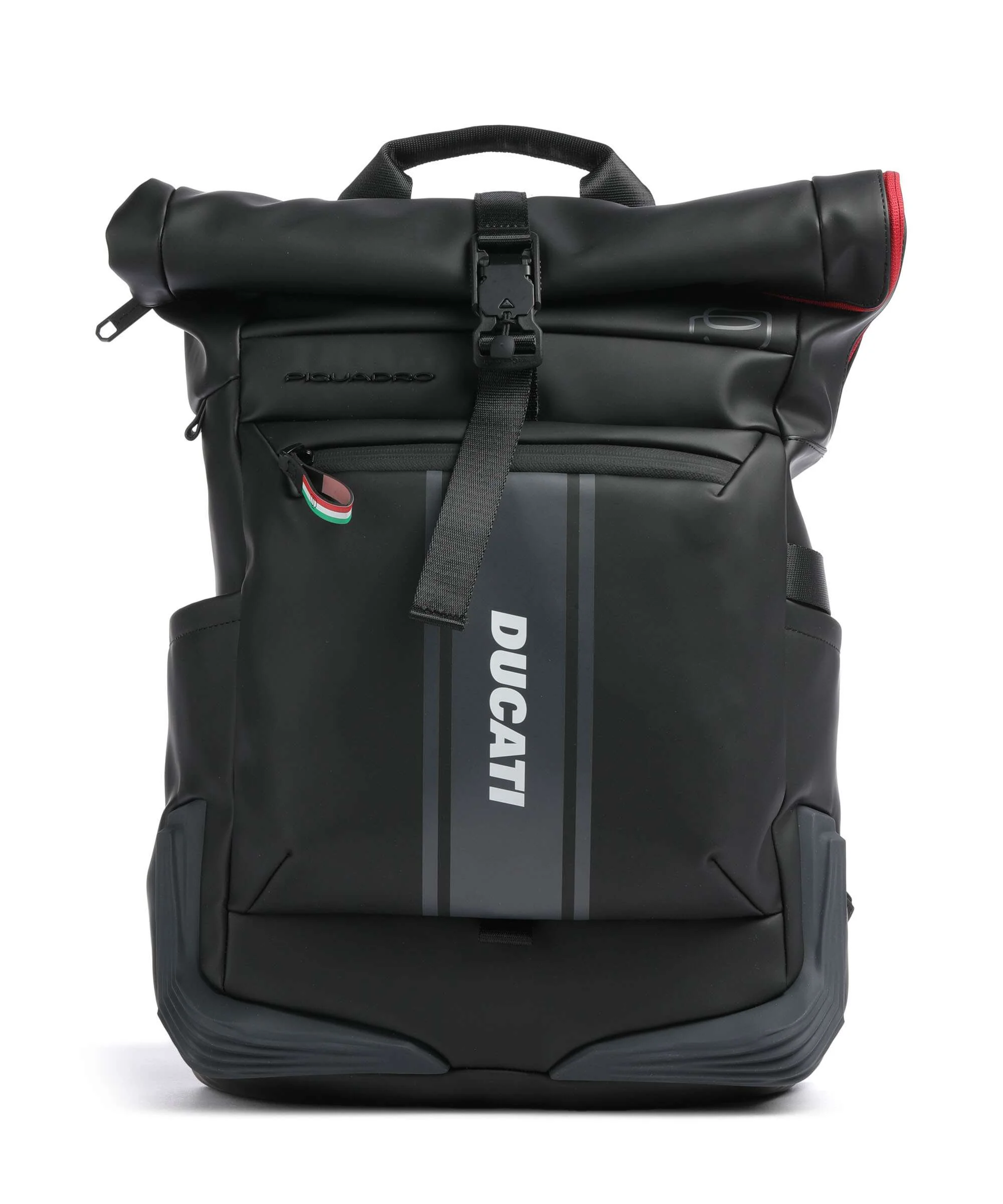 Piquadro Corner Special Ducati Plecak z rolowanym zamknięciem black