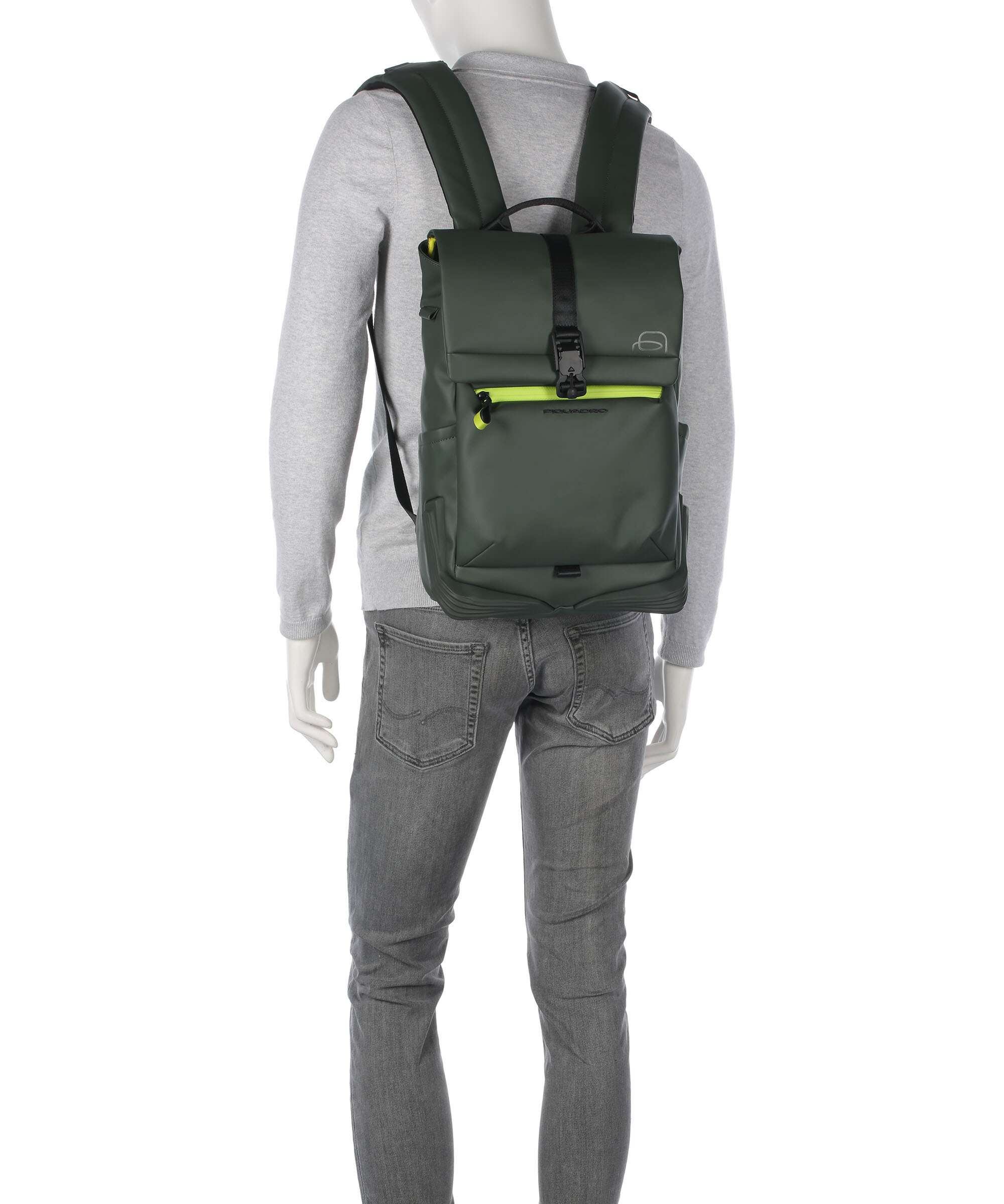 Piquadro Corner Special Plecak green - Image 4