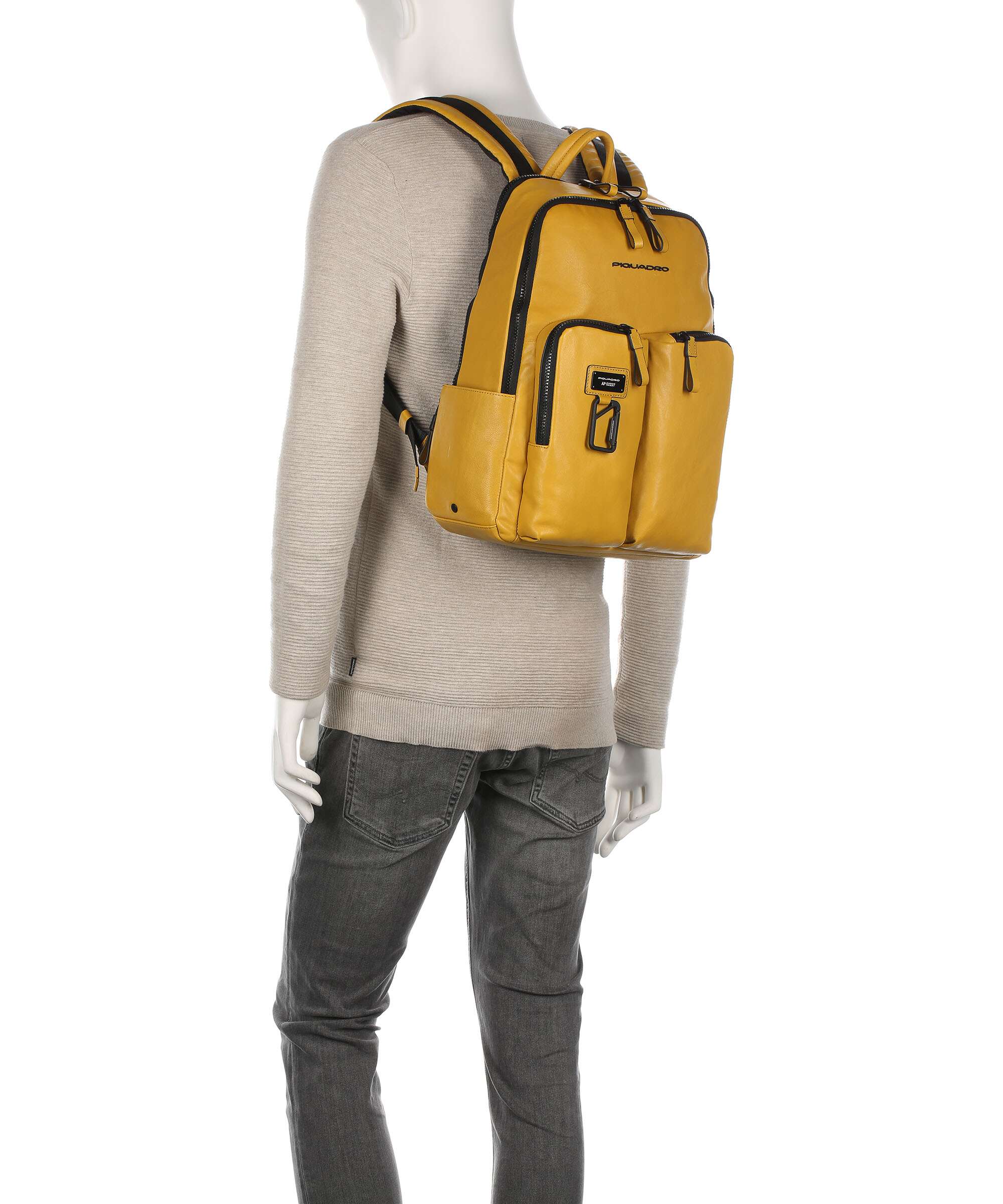 Piquadro Harper Plecak na laptopa yellow - Image 3