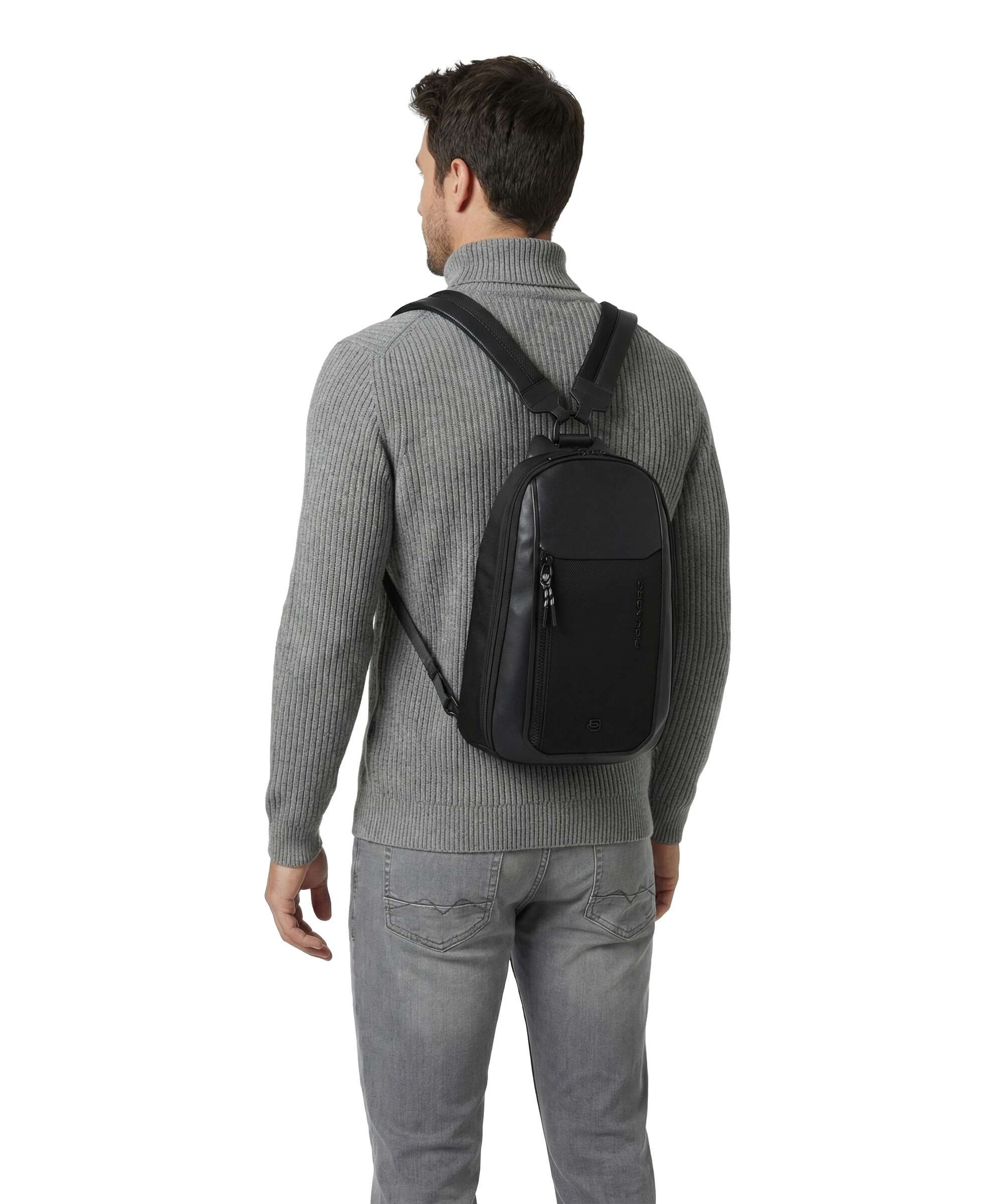 Piquadro Lyss Plecak na jedno ramię black - Image 3