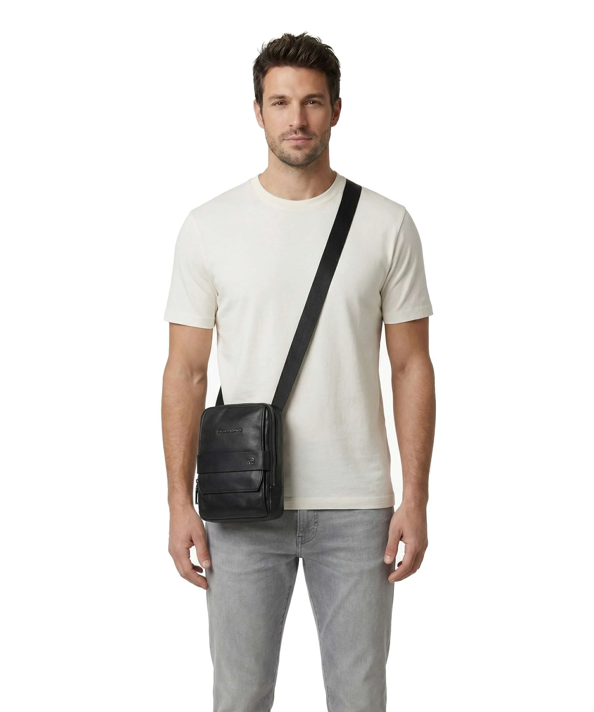 Piquadro Solm Torba przez ramię black - Image 3