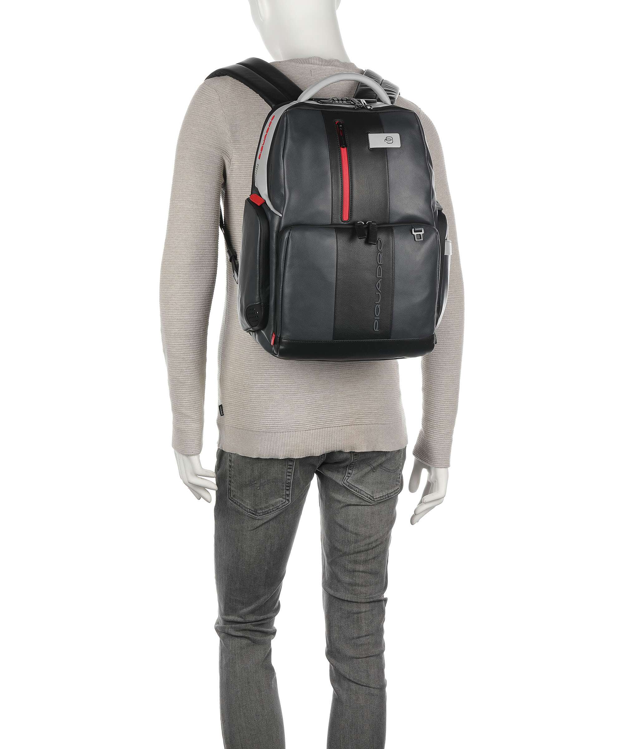 Piquadro Urban Plecak na laptopa grau/schwarz - Image 3