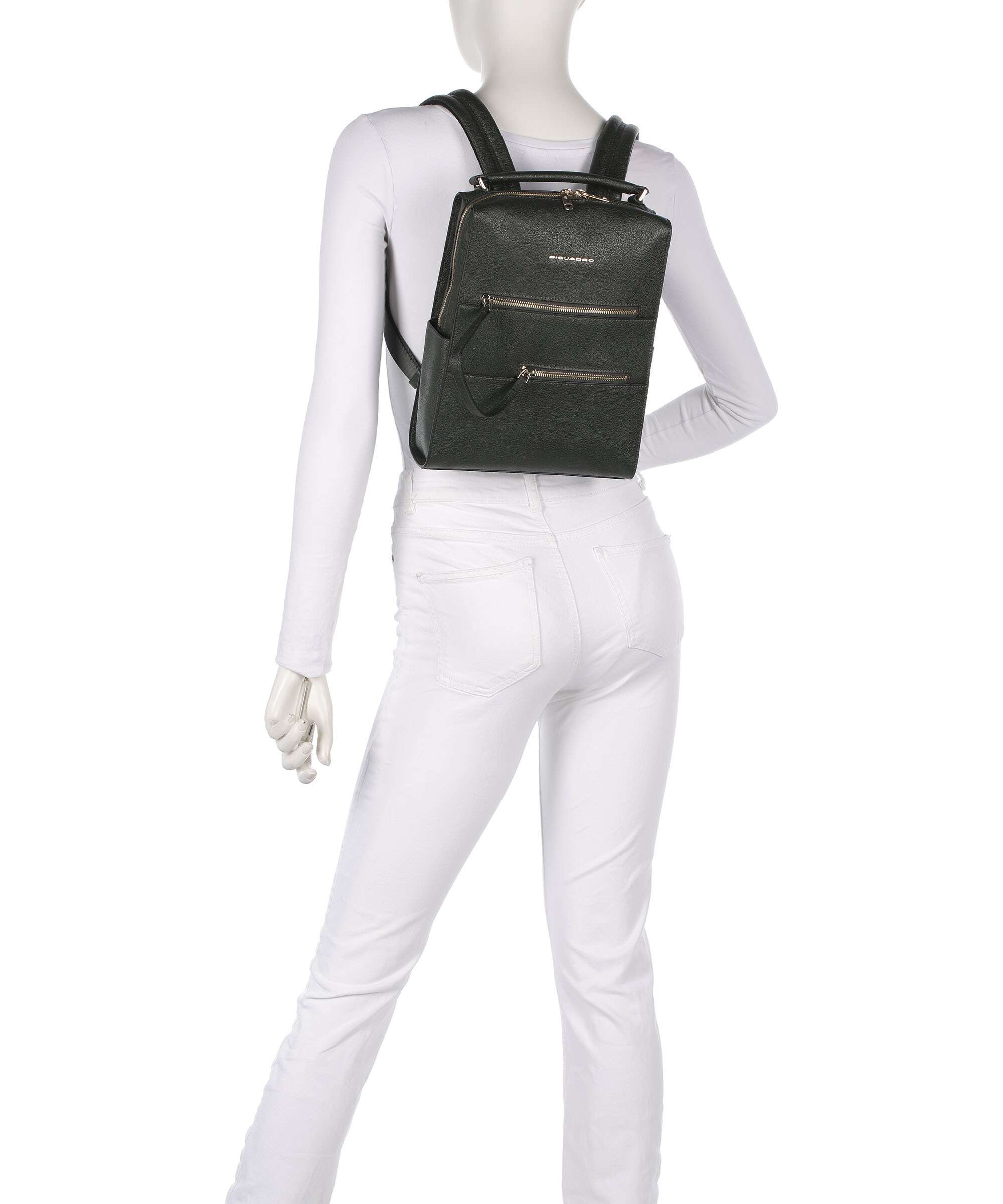 Piquadro W140 Plecak verde - Image 3