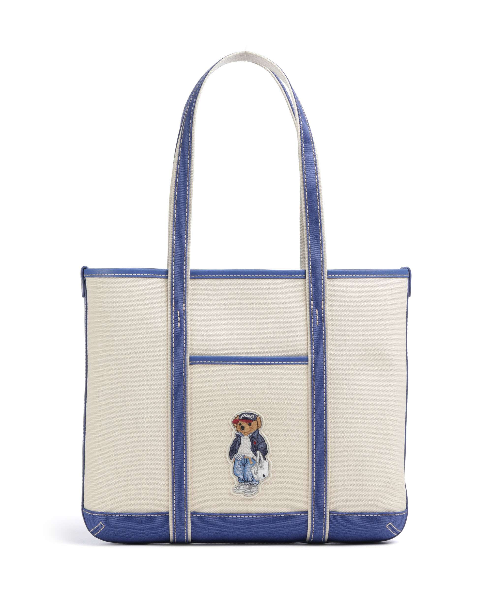 Polo Ralph Lauren Bear Spring Torba na zakupy ecru/ indigo sky