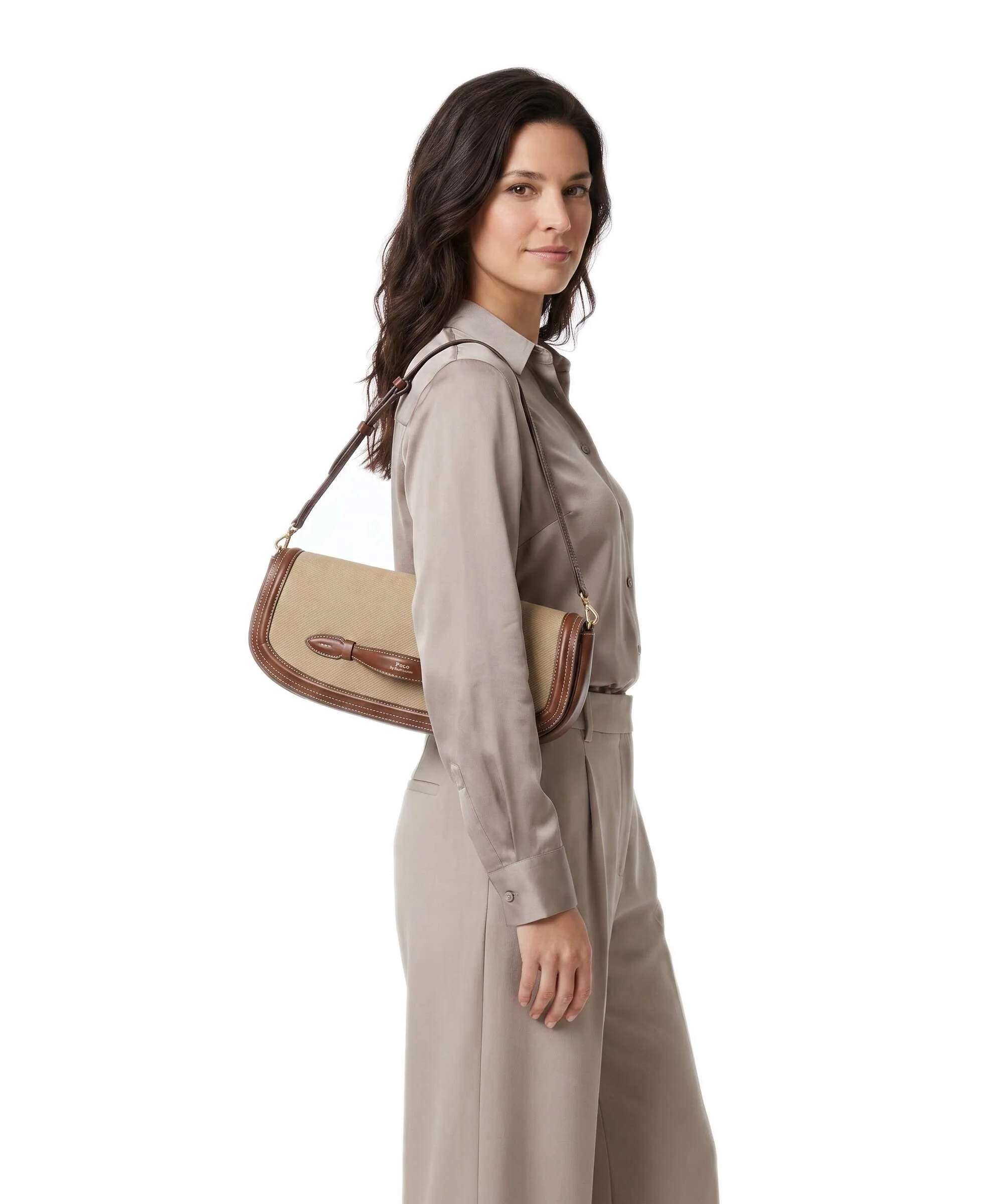 Polo Ralph Lauren Bellport Long Medium Kopertówka biscotti/ciouo - Image 3