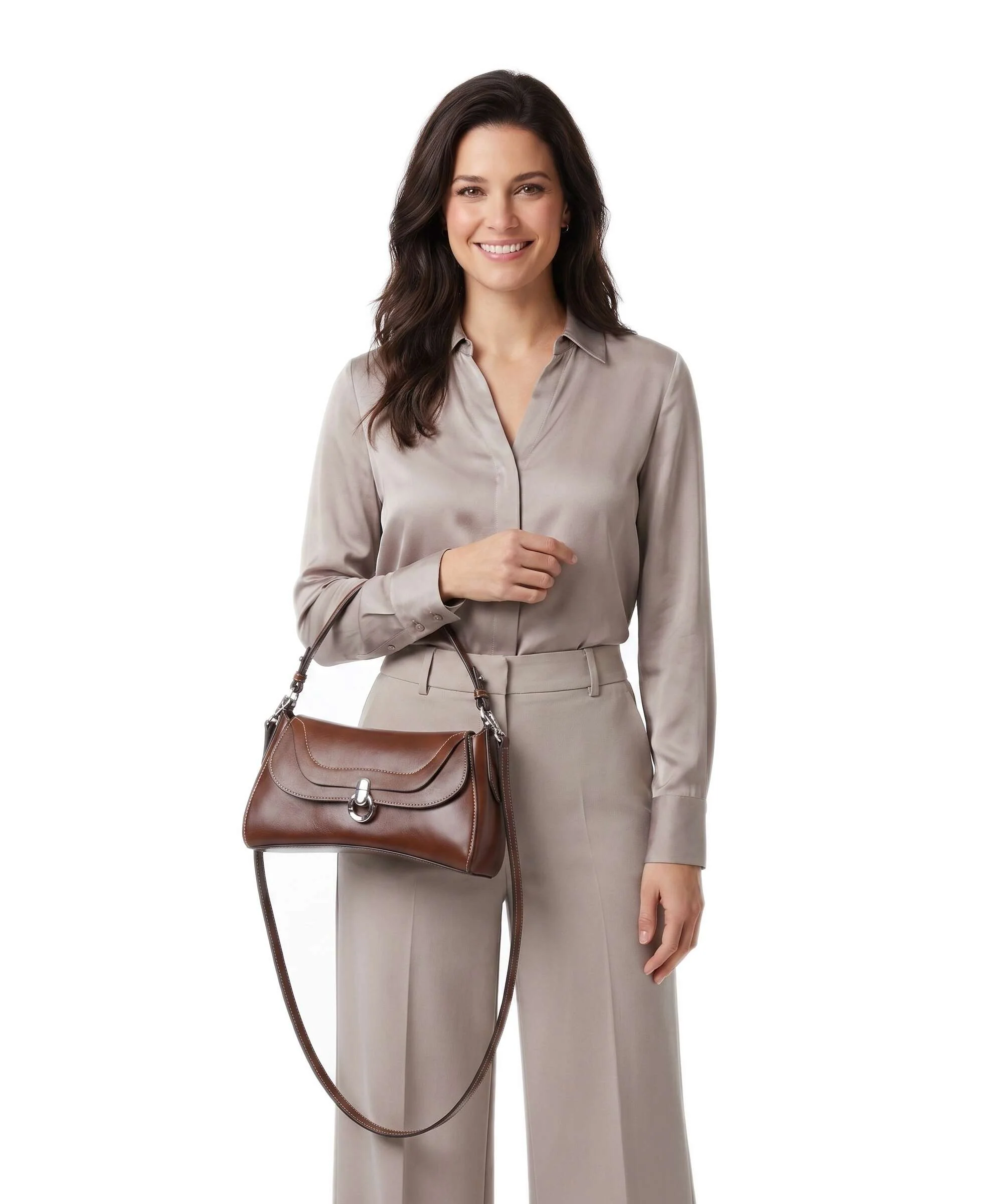 Polo Ralph Lauren Blaze Small Torba na ramię chestnut - Image 3