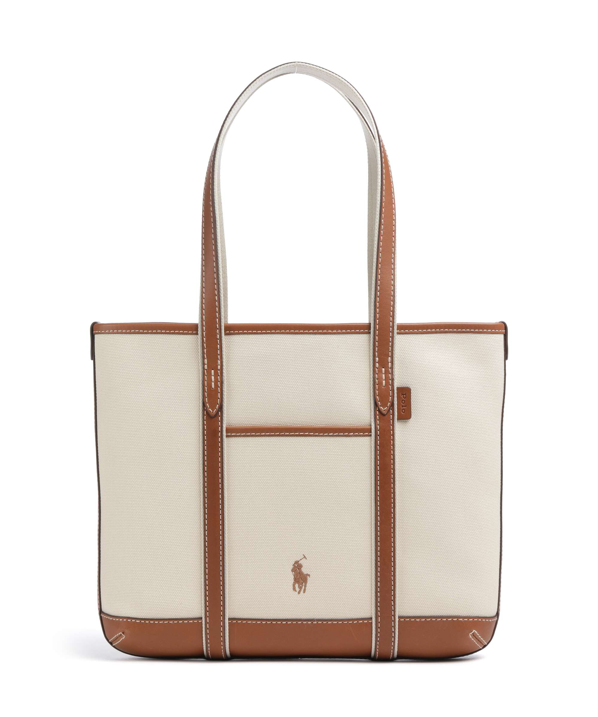 Polo Ralph Lauren Canvas Small Torba na zakupy ecru/cuoio