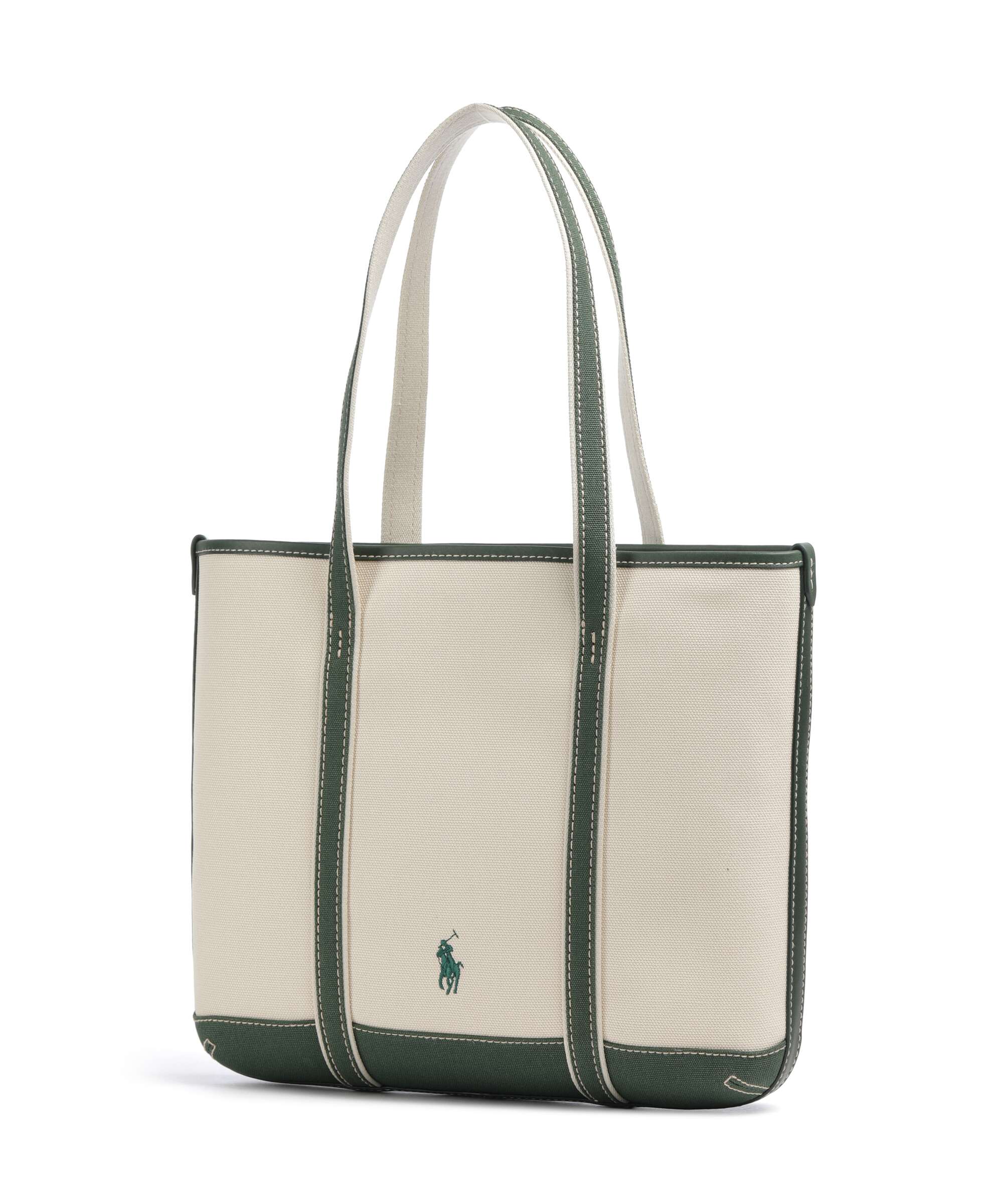 Polo Ralph Lauren Canvas Small Torba na zakupy ecru/juniper - Image 2