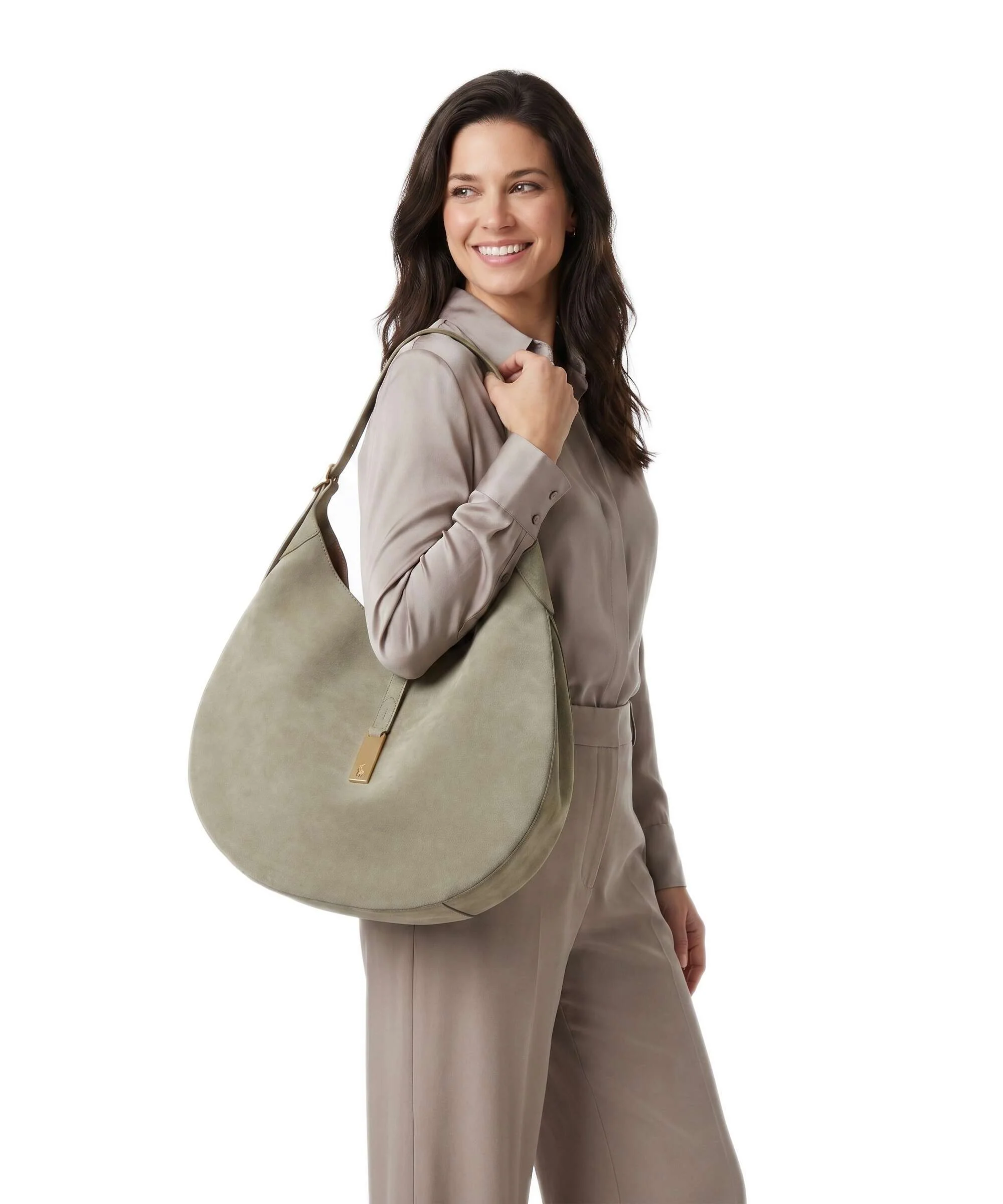 Polo Ralph Lauren ID Collection Medium Torebka worek light olive - Image 3