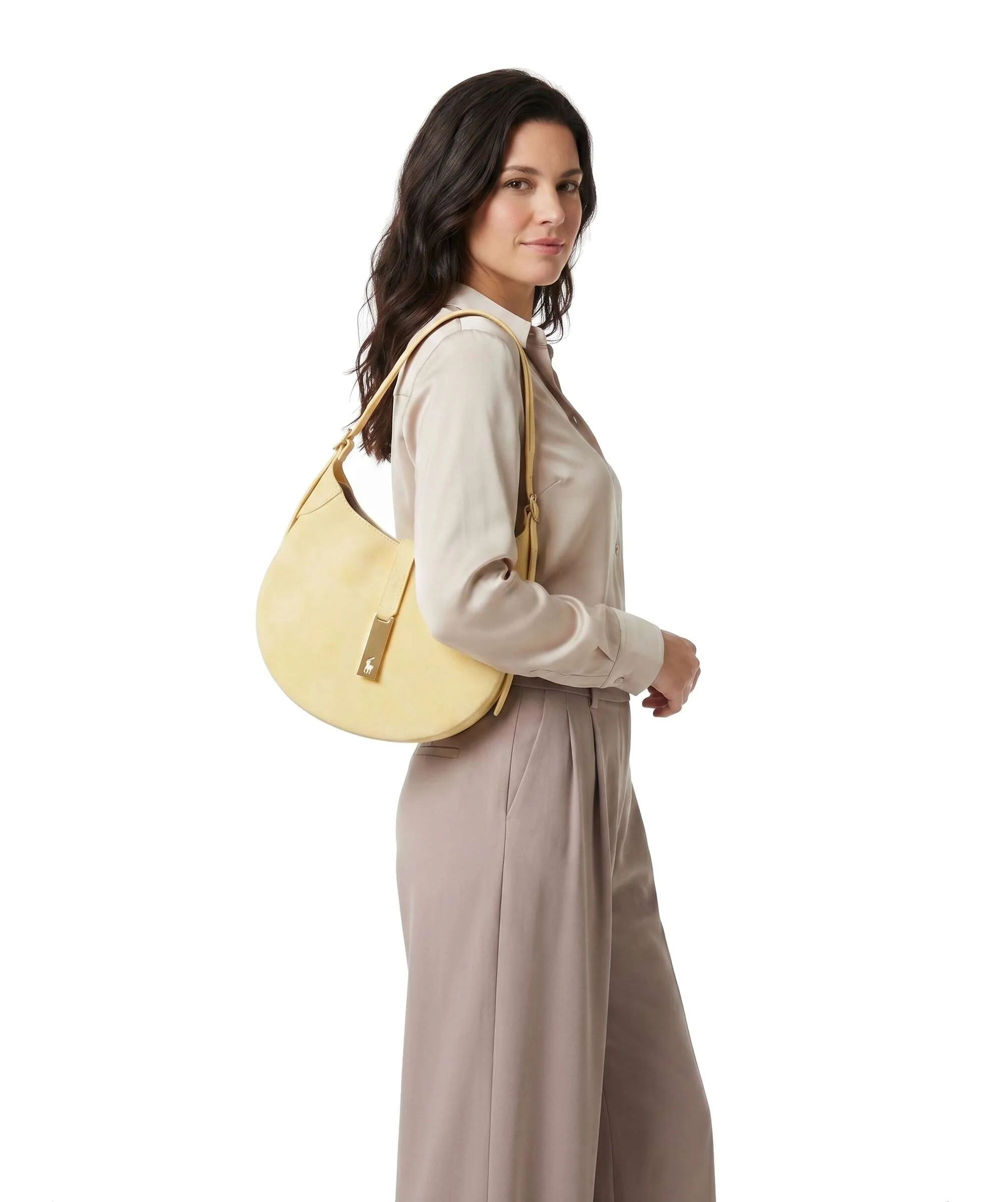 Polo Ralph Lauren ID Collection Small Torba na ramię lemon meringue - Image 3