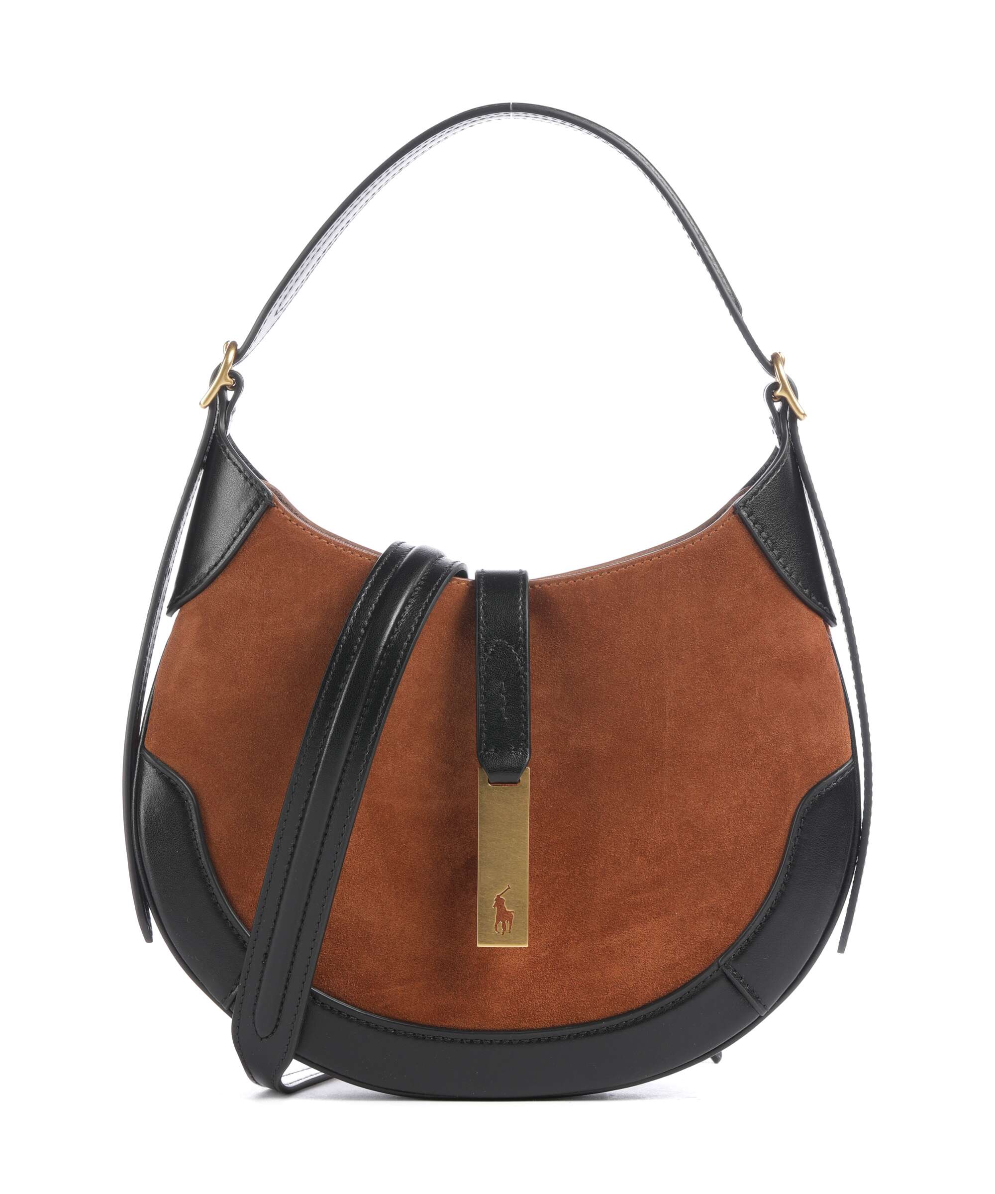 Polo Ralph Lauren ID Collection Small Torebka worek toffee/black