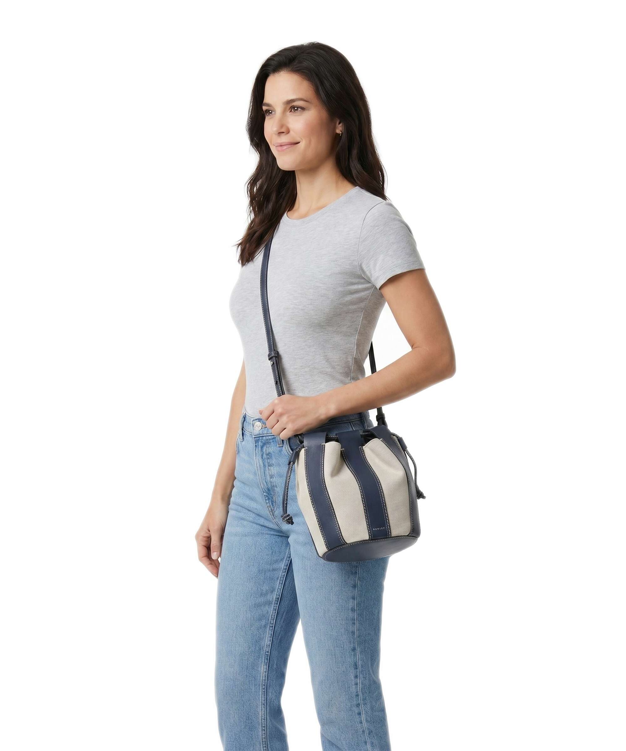 Radley London The Flora Medium Torebka worek naval - Image 3