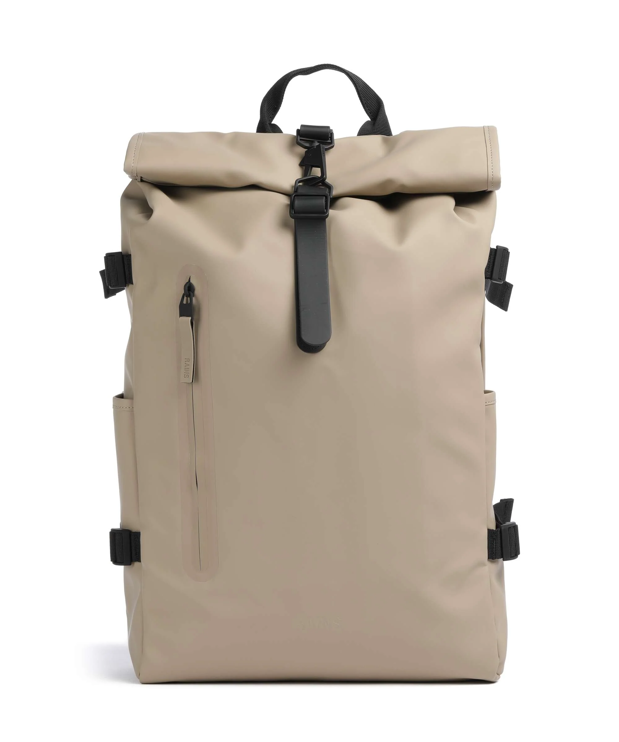 Rains Large Plecak z rolowanym zamknięciem beige