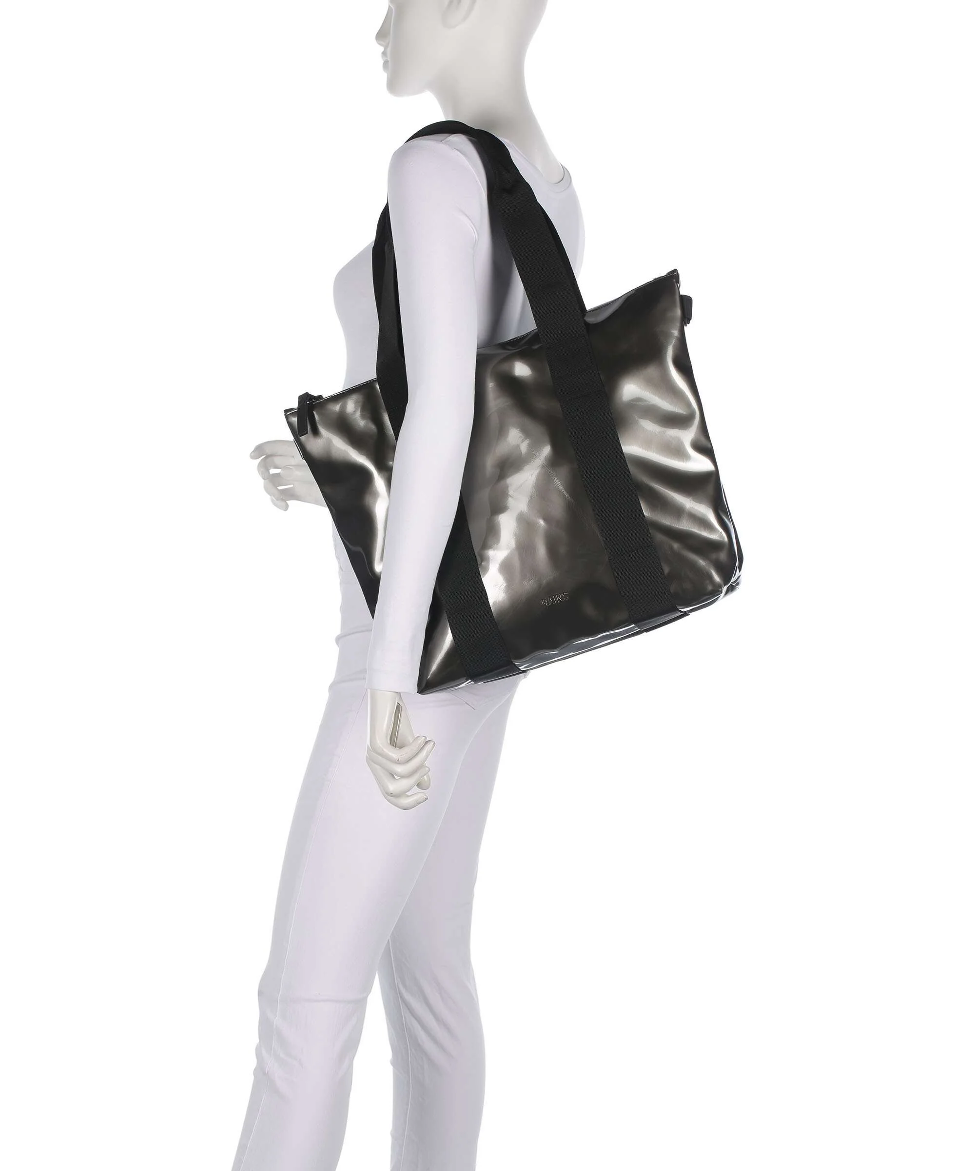 Rains Mini Torba na zakupy raven - Image 3