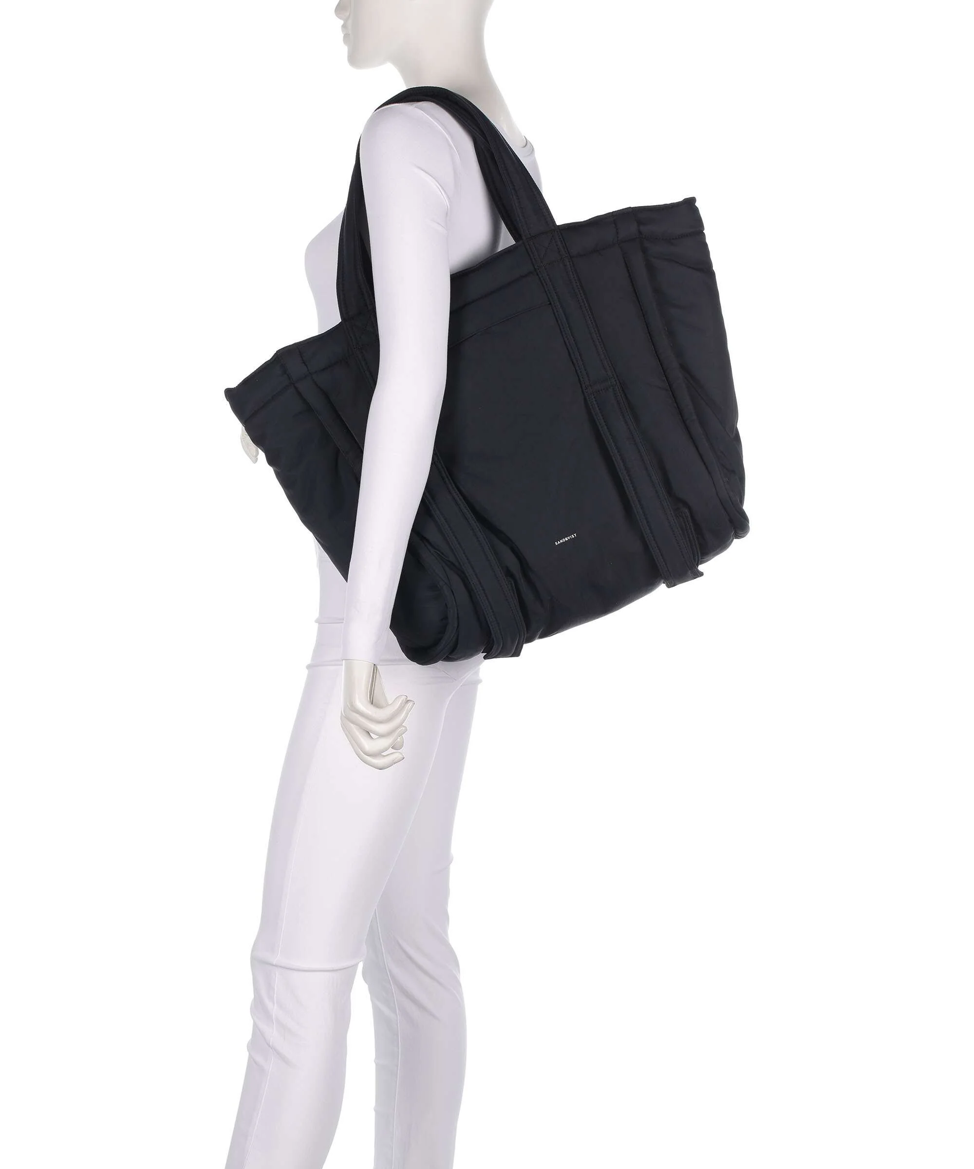 Sandqvist Curve L Torba na zakupy black - Image 3