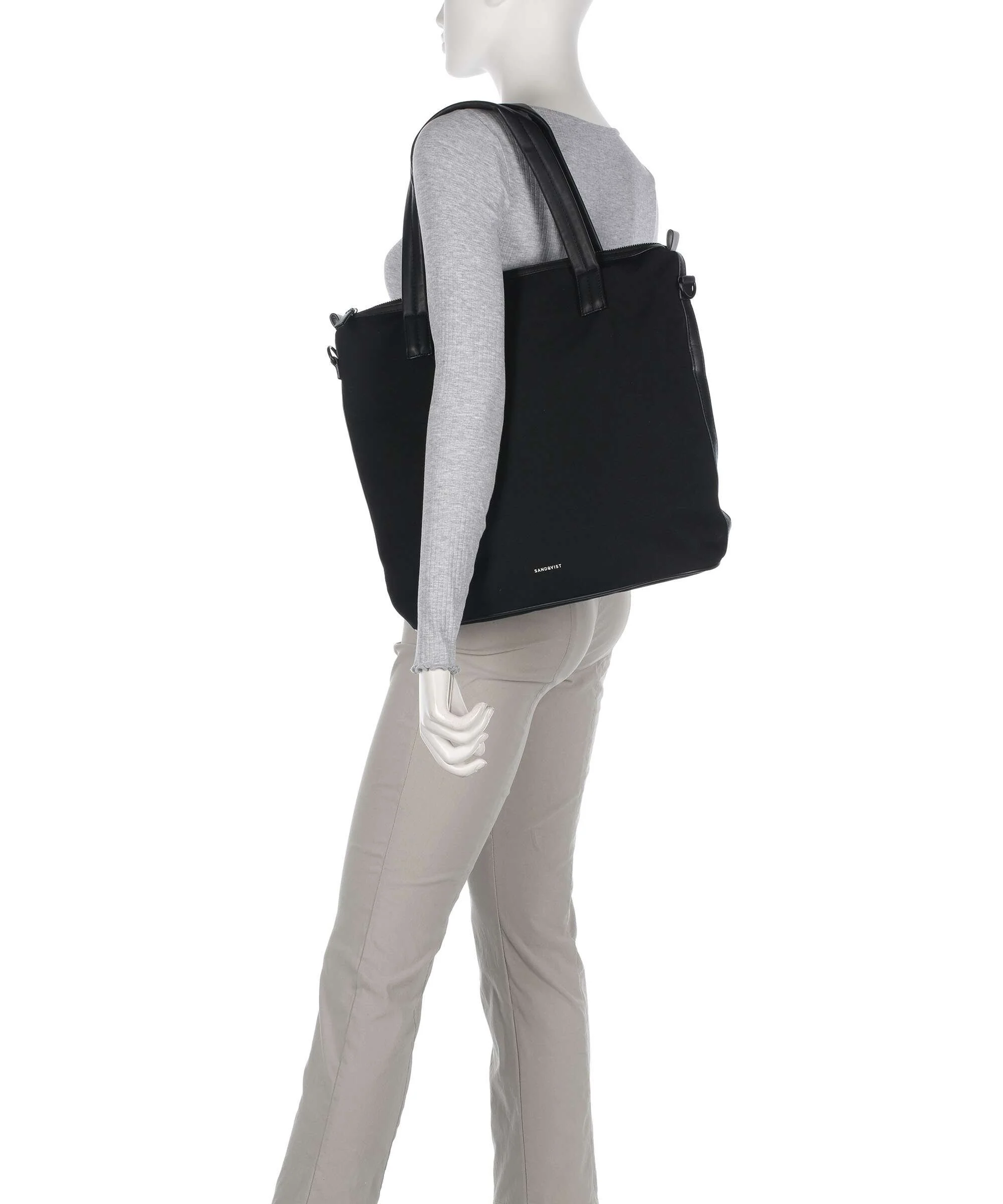 Sandqvist Everyday Originals Torba na zakupy black - Image 3