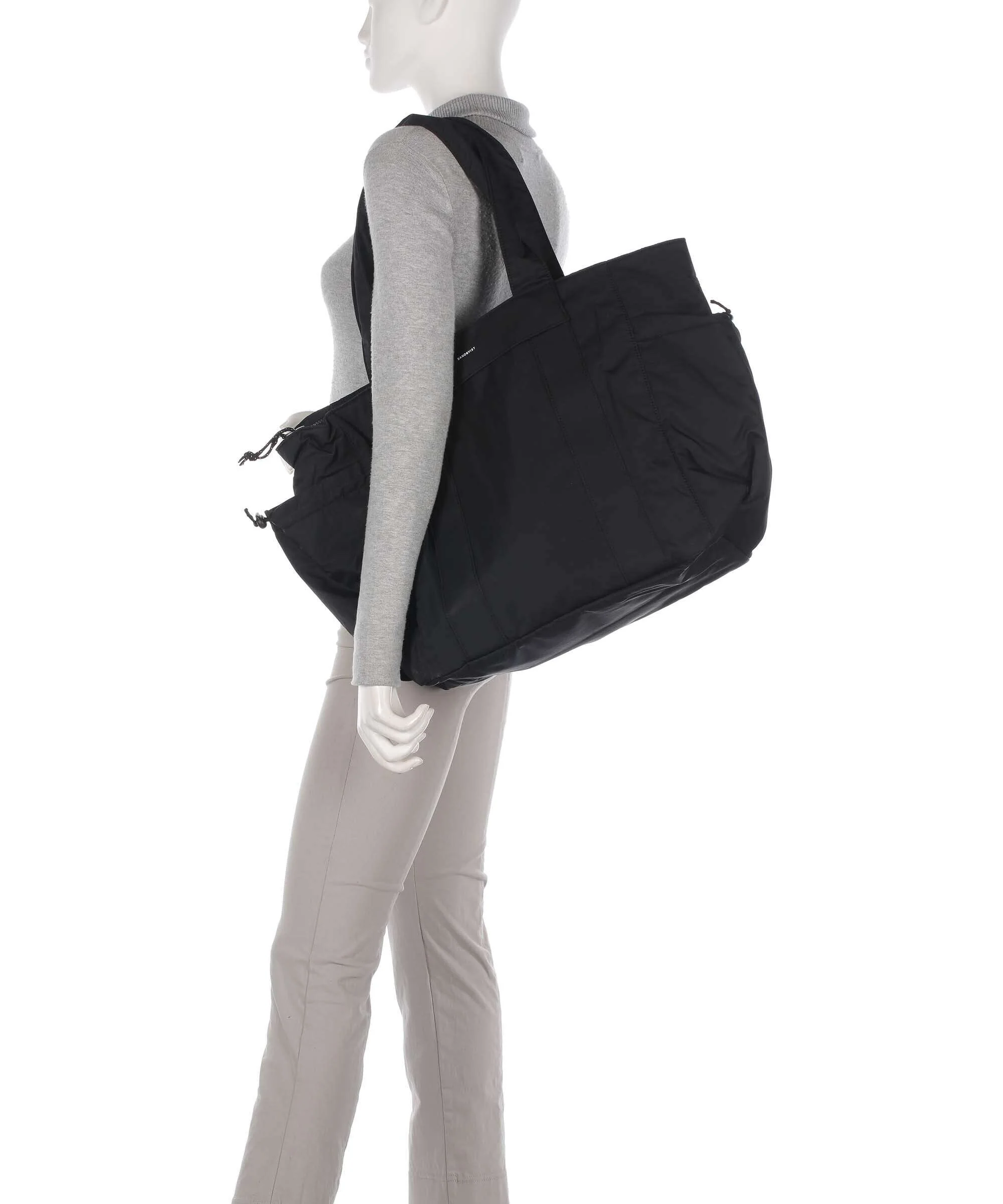 Sandqvist Fusion Sigrid Torba na zakupy black - Image 3
