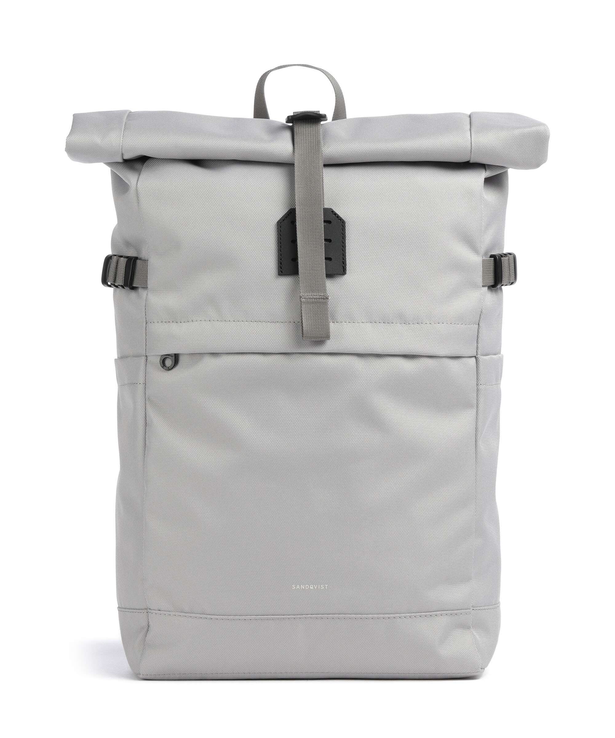 Sandqvist Icon M Plecak z rolowanym zamknięciem light grey