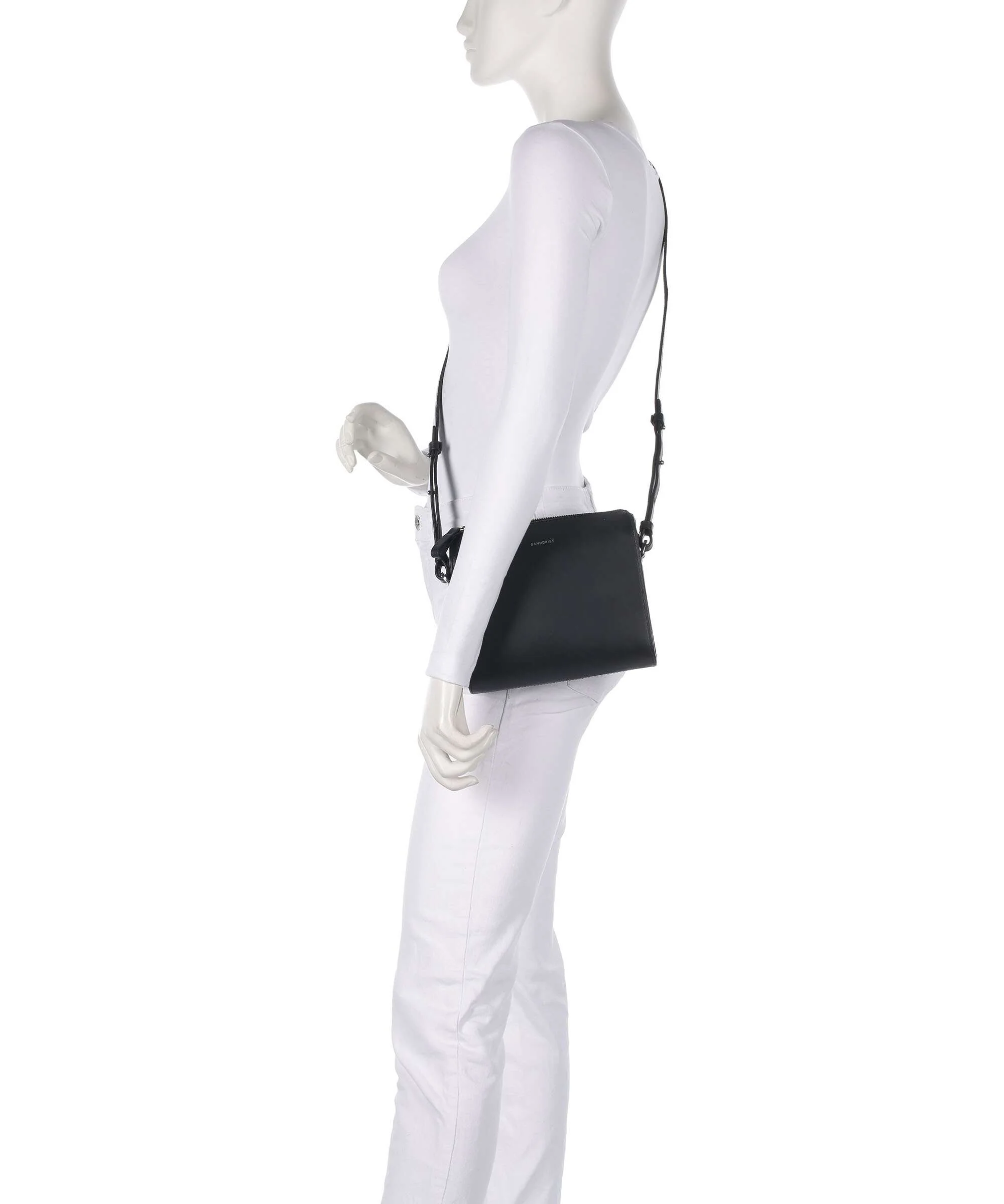 Sandqvist Leather Classics Frances Torba przez ramię black - Image 3
