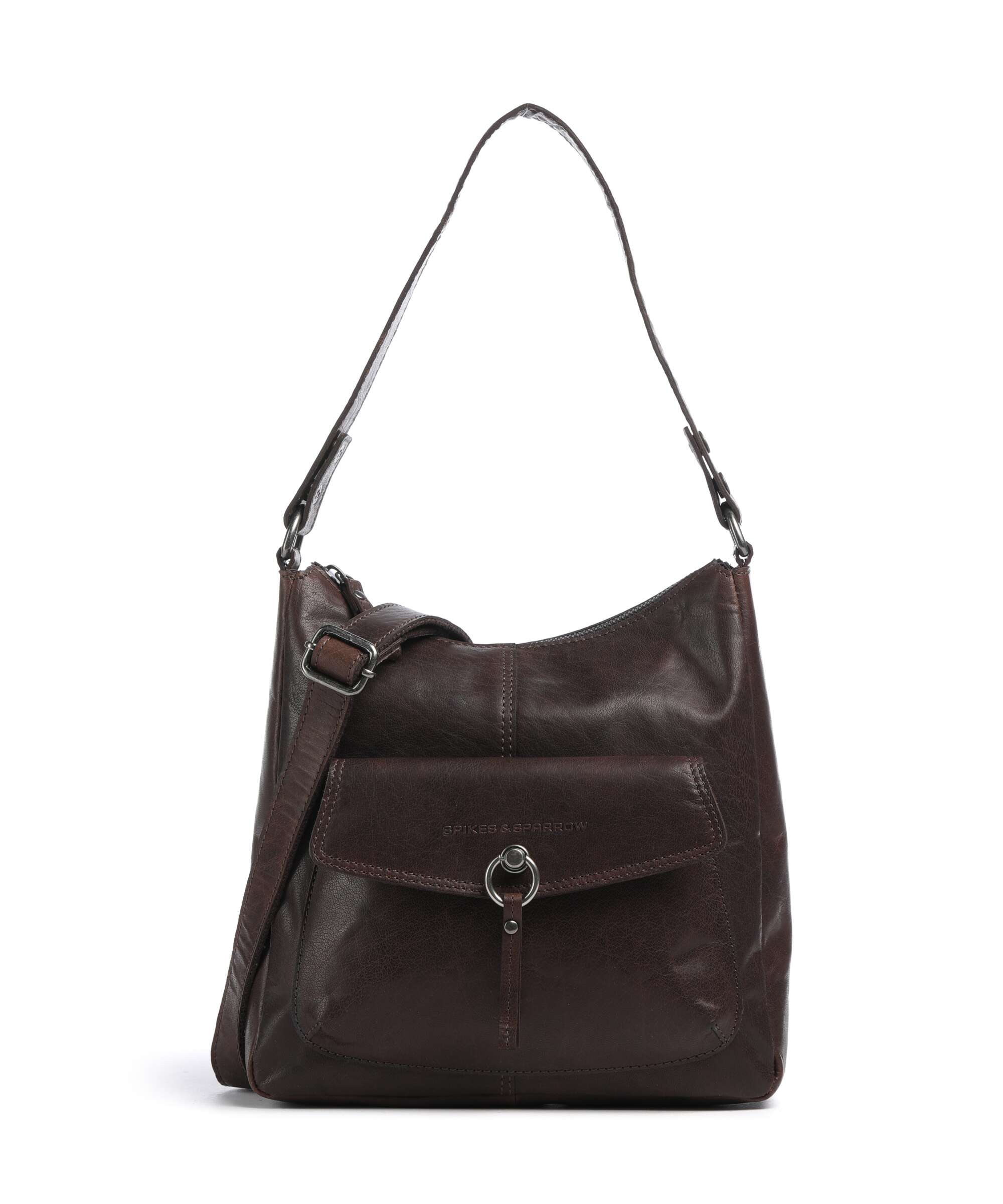 Spikes & Sparrow Bronco Cydney Torebka worek dark brown