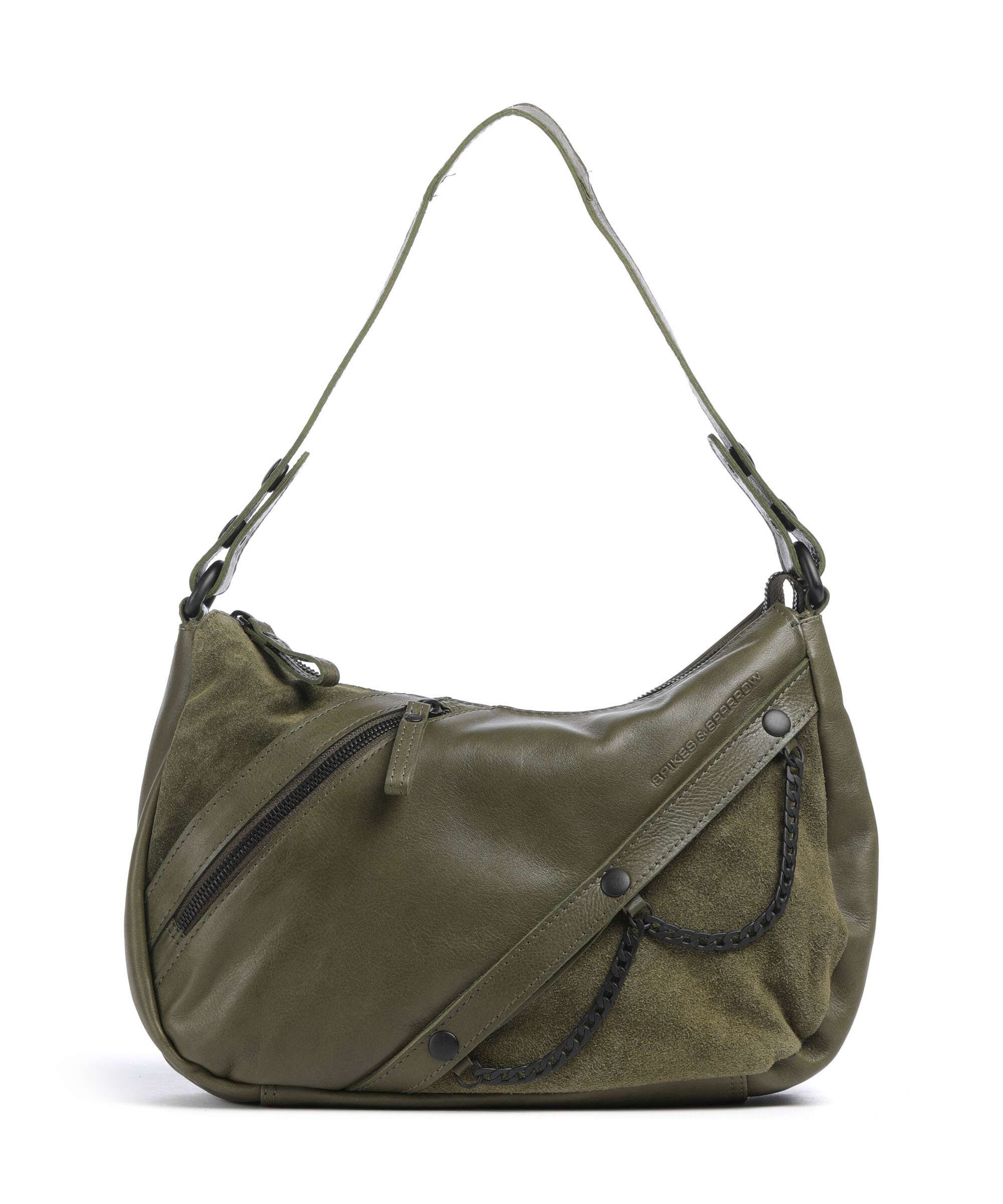 Spikes & Sparrow Suede Mix Jadeline Torba na ramię green - Image 4