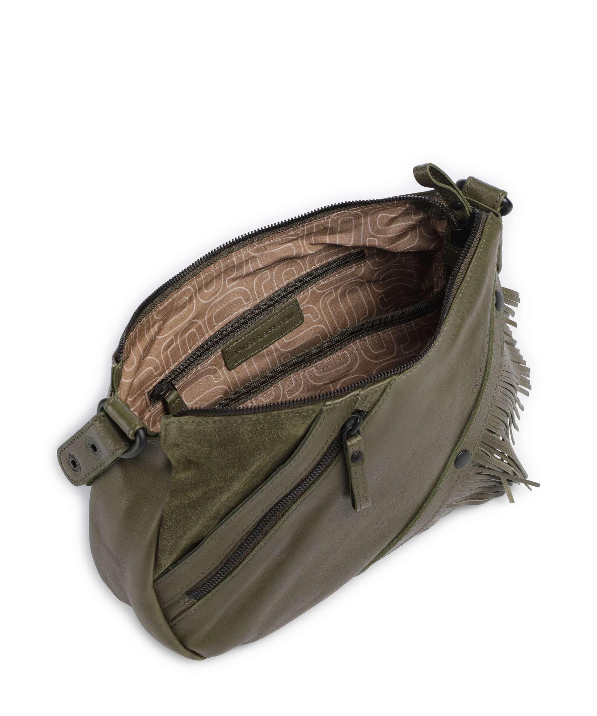 Spikes & Sparrow Suede Mix Jadeline Torba na ramię green - Image 6