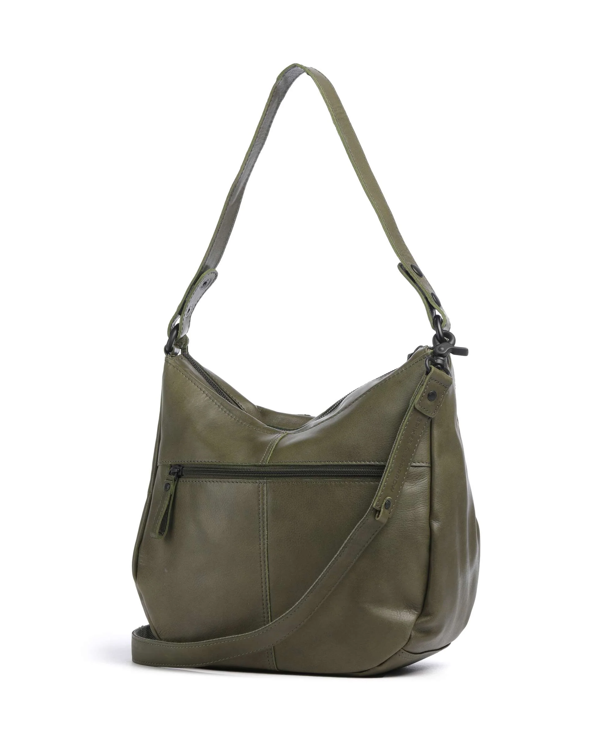 Spikes & Sparrow Suede Mix Natalia Torebka worek green - Image 2